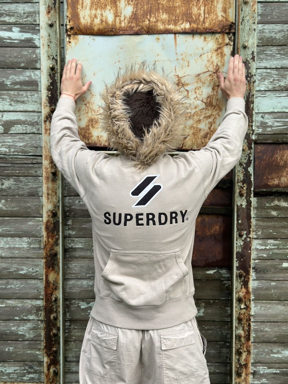 If Six Was Nine × Superdry Vintage Japanese Style Fur Superdry Hoodie Custom By Me Size US M / EU 48-50 / 2 - 1 Thumbnail