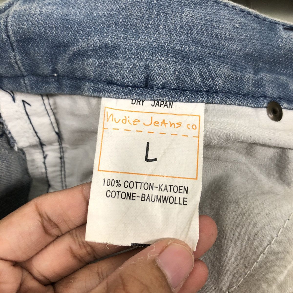 Nudie Jeans Nudie light Blue Jean Rare Famous Brand Size US 34 / EU 50 - 20 Thumbnail