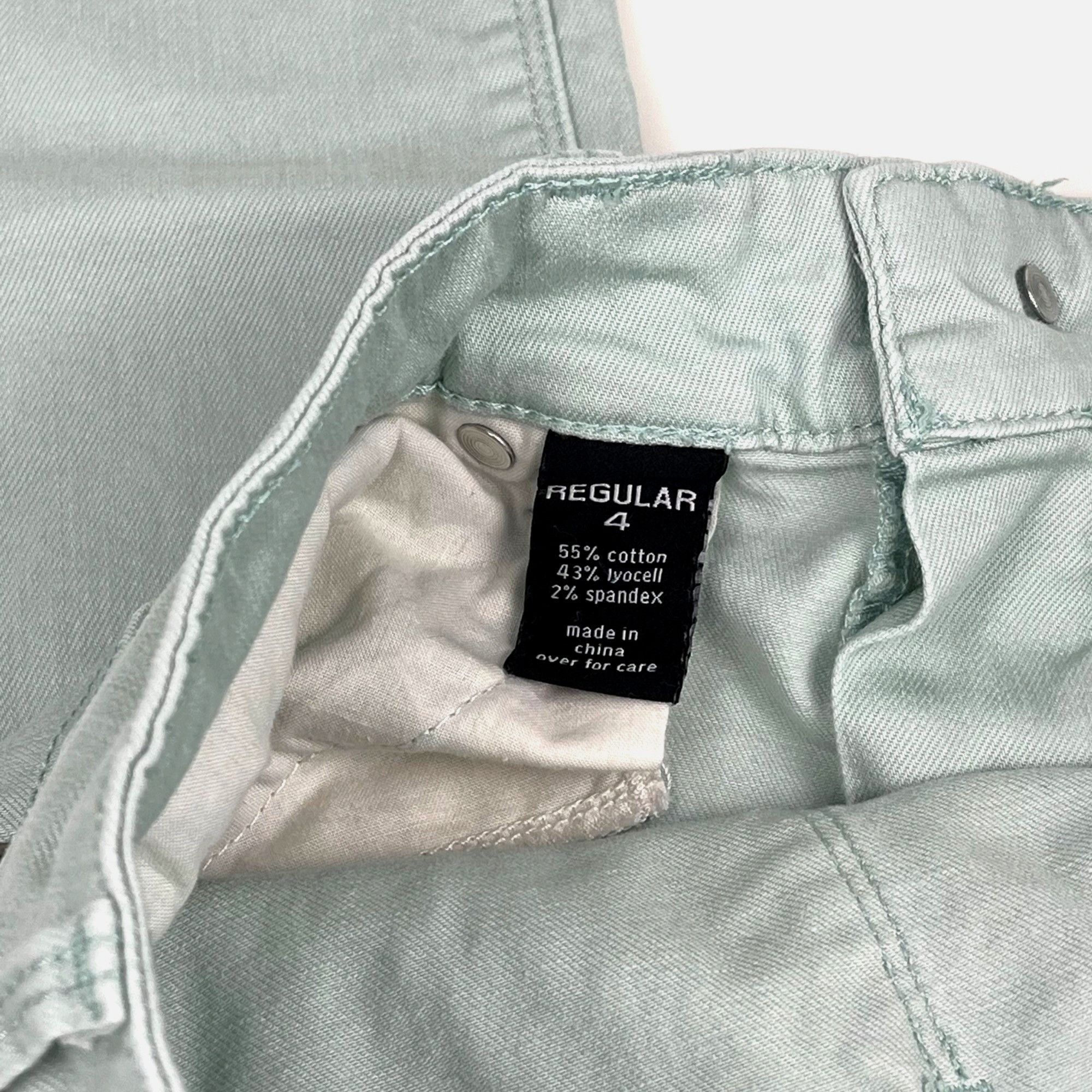 Other The Limited Women's Skinny Ankle Jeans 678 Mint Green Size 4 Size 27" / US 4 / IT 40 - 4 Thumbnail