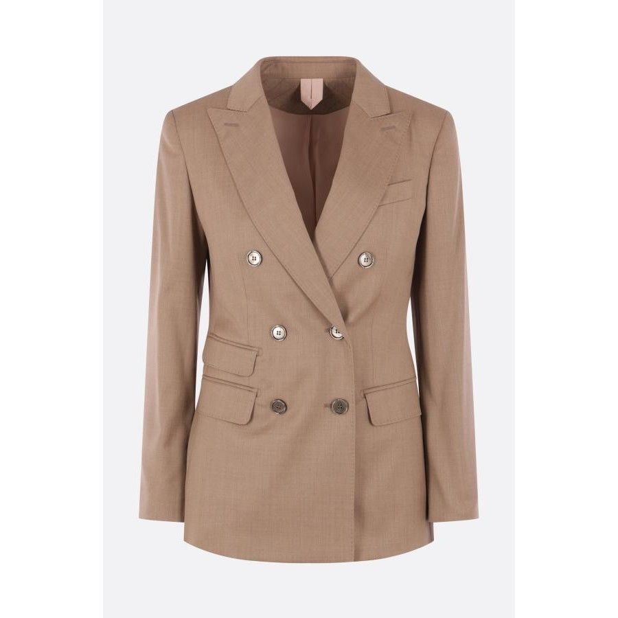 Max Mara MAX MARA Cupola Brown Wool/Twill Double-Breasted Jacket New Size M / US 6-8 / IT 42-44 - 1 Thumbnail