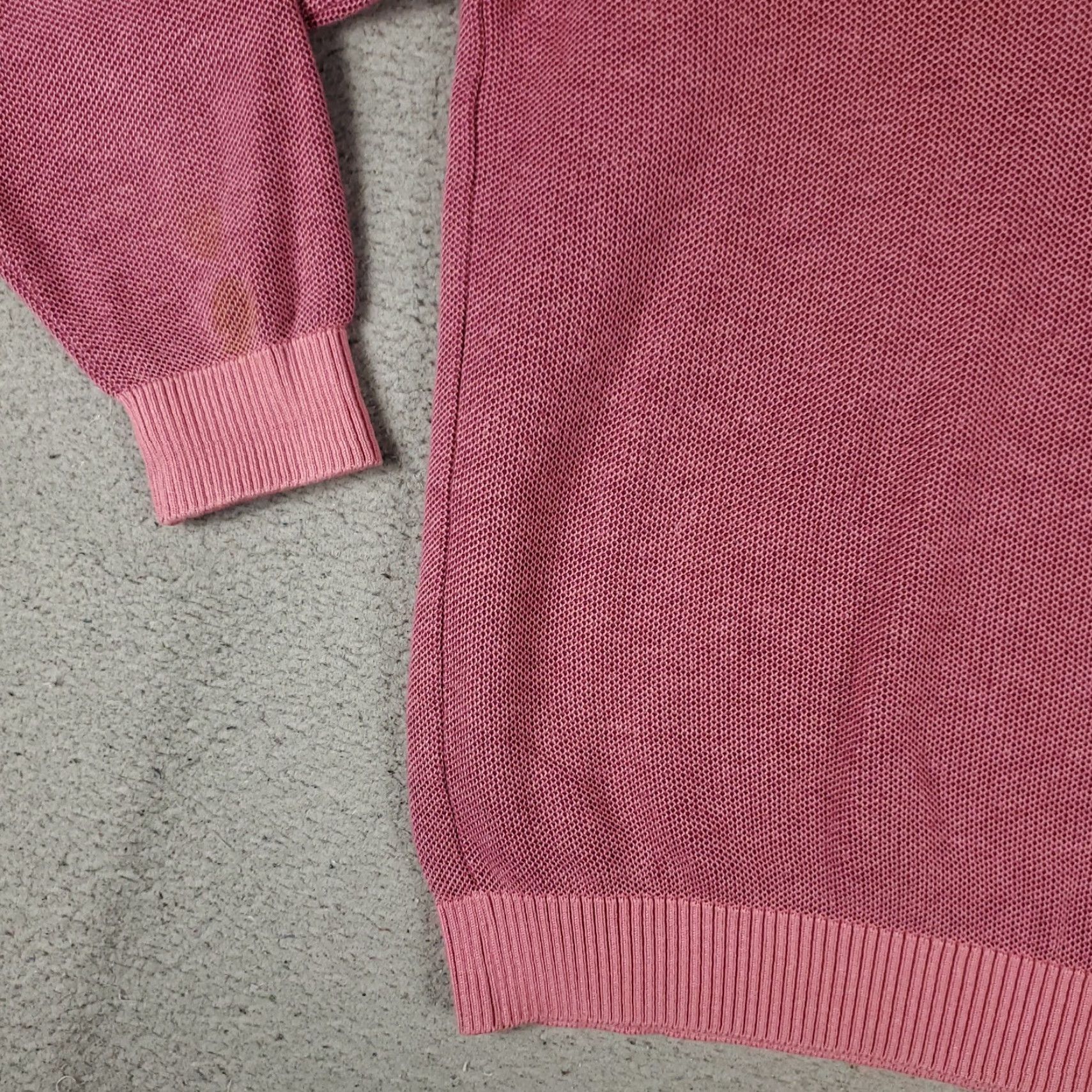 Vintage VINTAGE St Croix Sweater Shirt Mens L Mulberry Pink V-Neck Knit Pullover Logo 3-Season Casual Mens Size US L / EU 52-54 / 3 - 3 Thumbnail