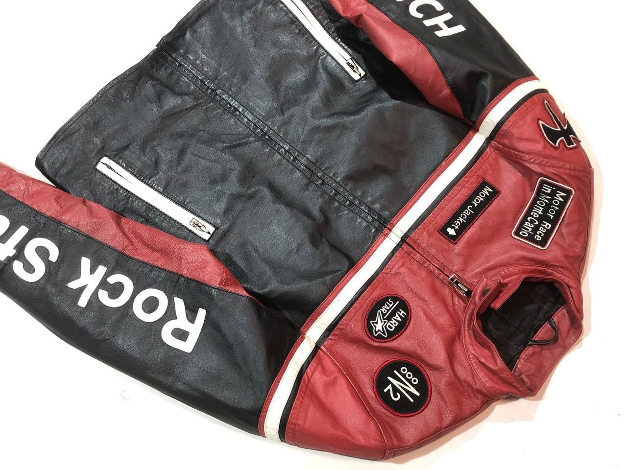 Other Berich Rock Star Monte Carlo Racing Moto Leather Jacket Size US M / EU 48-50 / 2 - 9 Thumbnail