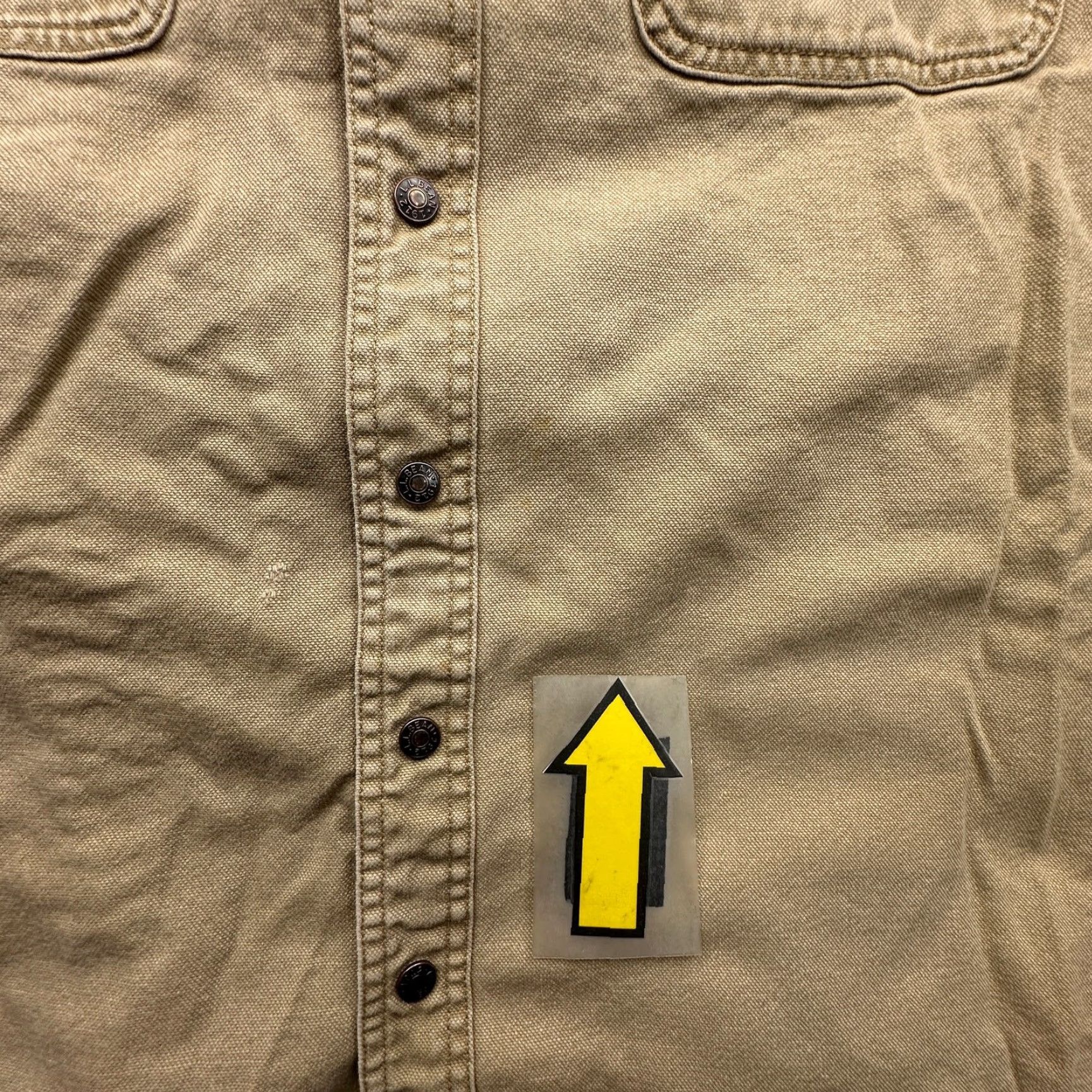 Vintage VINTAGE LL Bean Flannel-Lined Canvas Button Shirt Shacket Jacket Men XL Brown Tan 0 YQ21 Size US XL / EU 56 / 4 - 7 Thumbnail