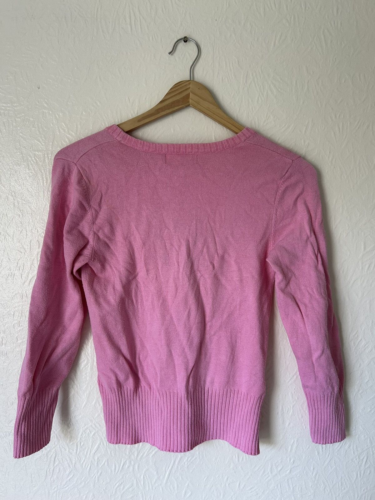 Other Vintage Y2K pink cotton blend stretch knit sweater Size M / US 6-8 / IT 42-44 - 5 Thumbnail