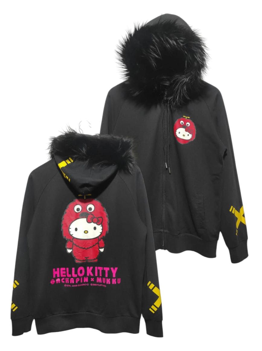 Anime Hello Kitty Gachapin x Mukku Fur Hoodie if6was9 LGB style Size US M / EU 48-50 / 2 - 2 Thumbnail