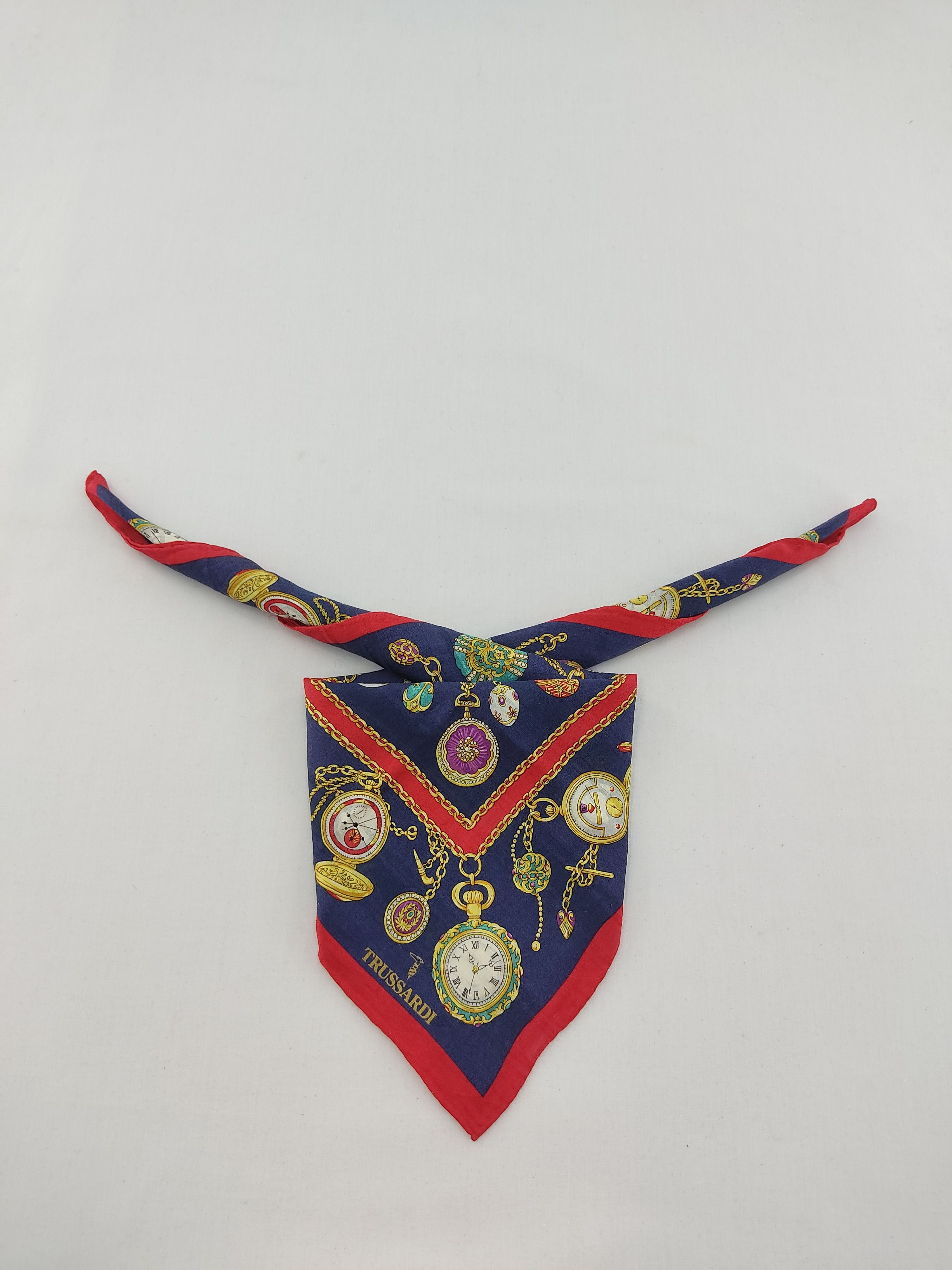 Designer × Trussardi × Vintage Trussardi Handkerchief / Neckwear / Bandana Size ONE SIZE - 1 Thumbnail