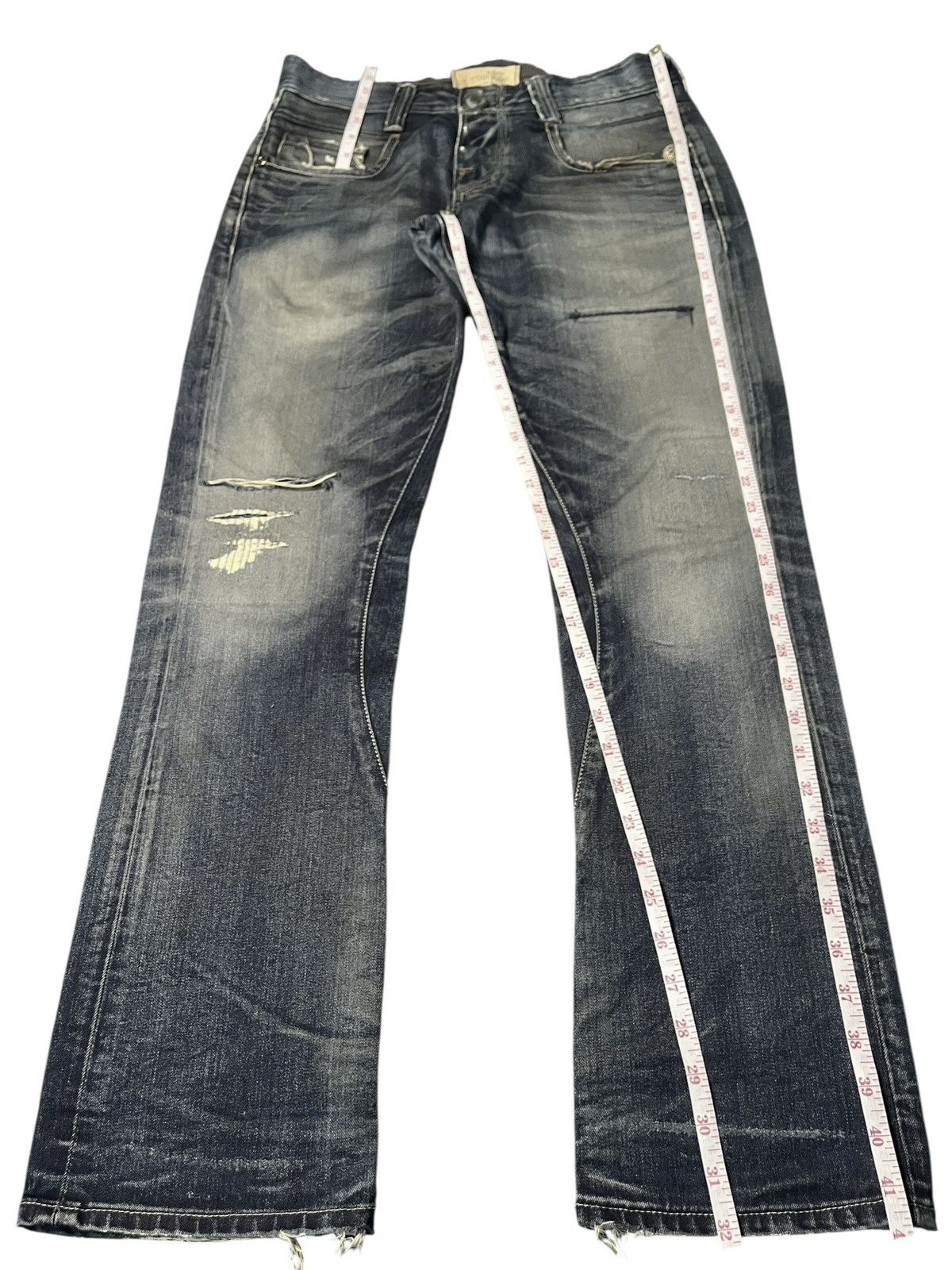 G-Star Vintage Italy G Star Raw Mud Wash Distressed Jeans Size US 31 - 7 Thumbnail