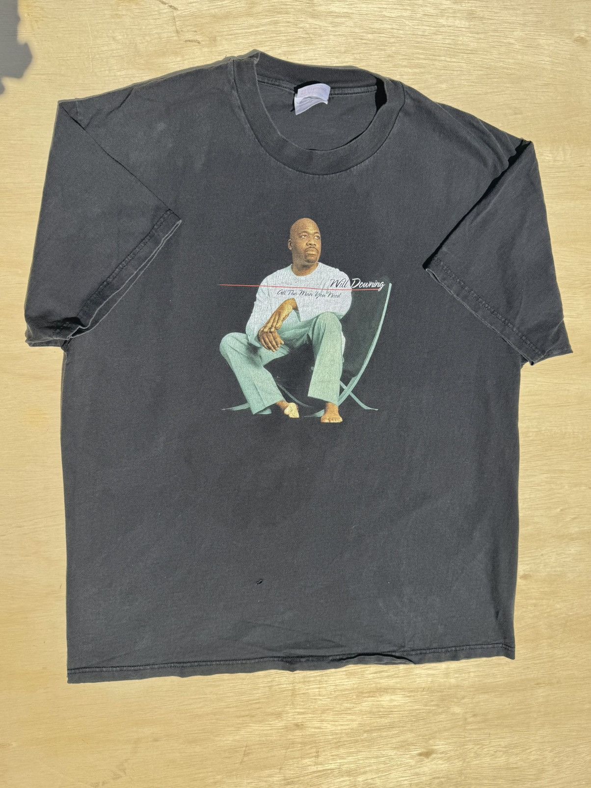 Rap Tees 1999 Will Downing Vintage 90’s RNB Rap Tee T-Shirt Size US XL / EU 56 / 4 - 1 Thumbnail
