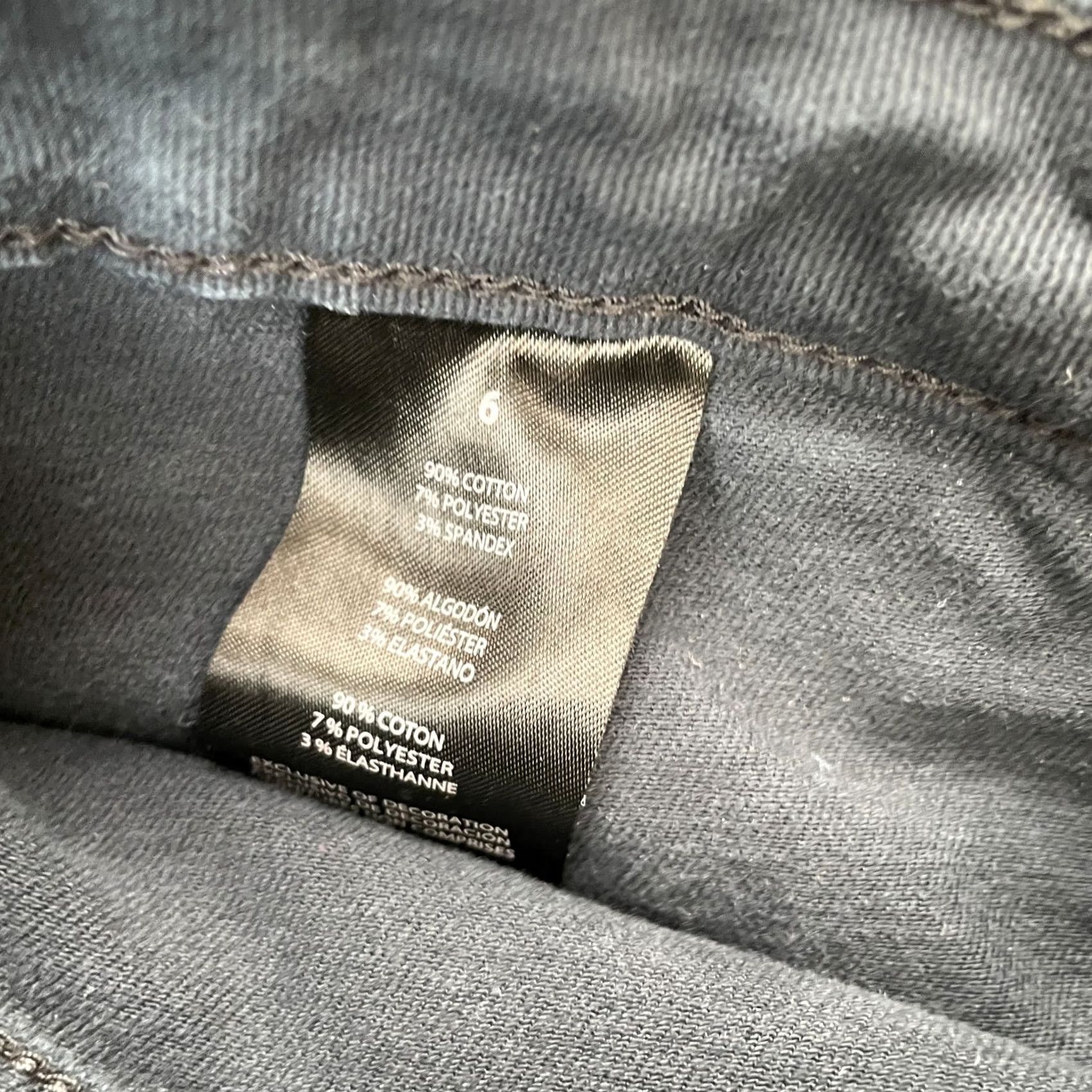 Banana Republic Banana Republic Jeans Womens 6 Gray Tapered Denim Cotton Stretch Dark Wash 5-Pocket Design Waist 30 in Inseam 26 in Regular Size 28" / US 6 / IT 42 - 4 Thumbnail