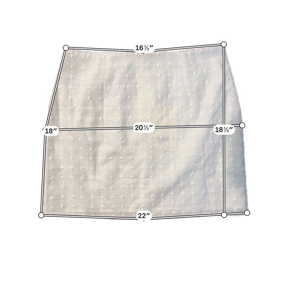 Other Sabo Skirt White Two Piece Set Crop Top & Mini Skirt XL Size 32" / US 10 / IT 46 - 5 Thumbnail