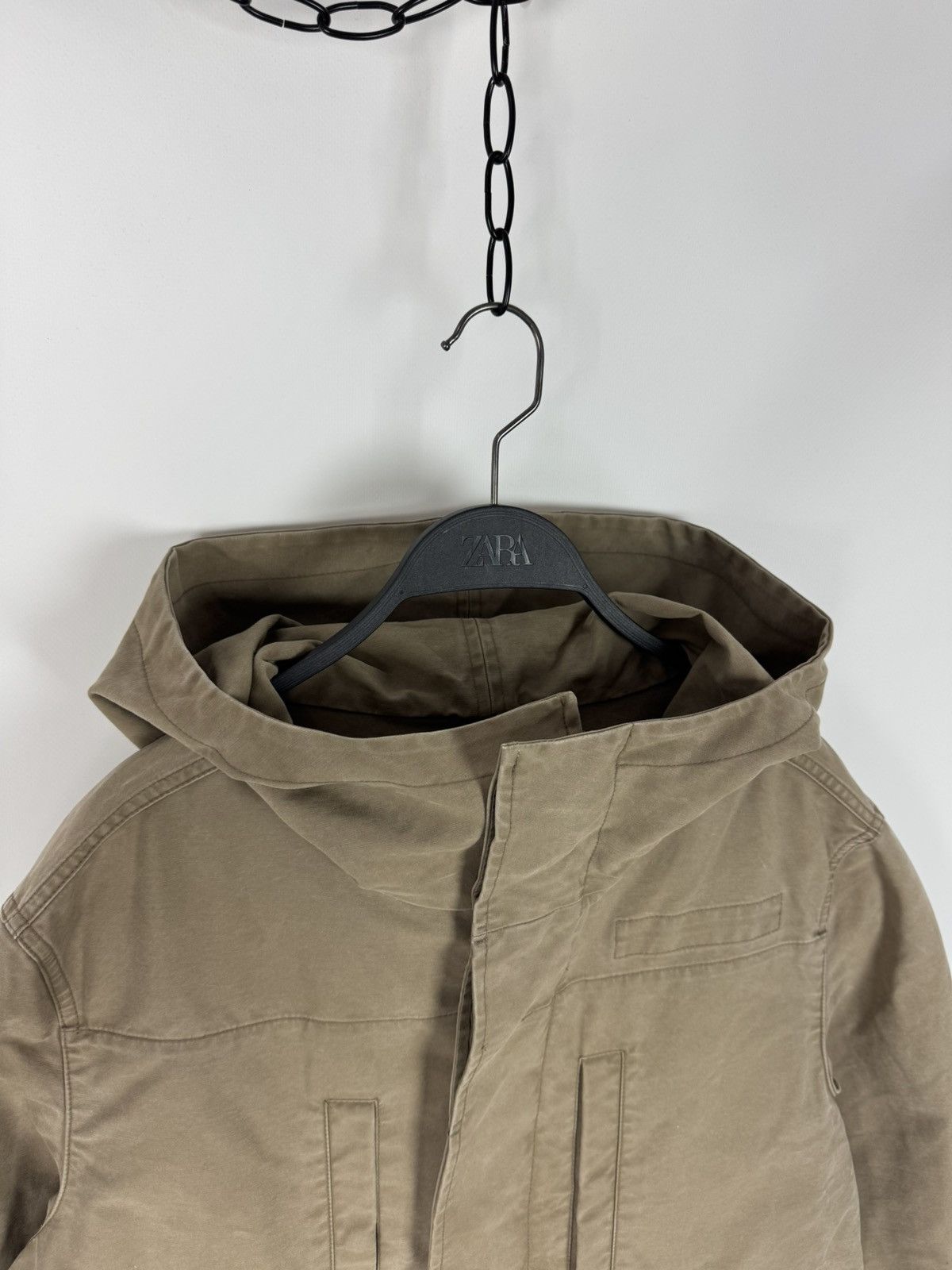 Allsaints AllSaints Bedard Washed Cotton Midi Jacket Size US M / EU 48-50 / 2 - 5 Thumbnail