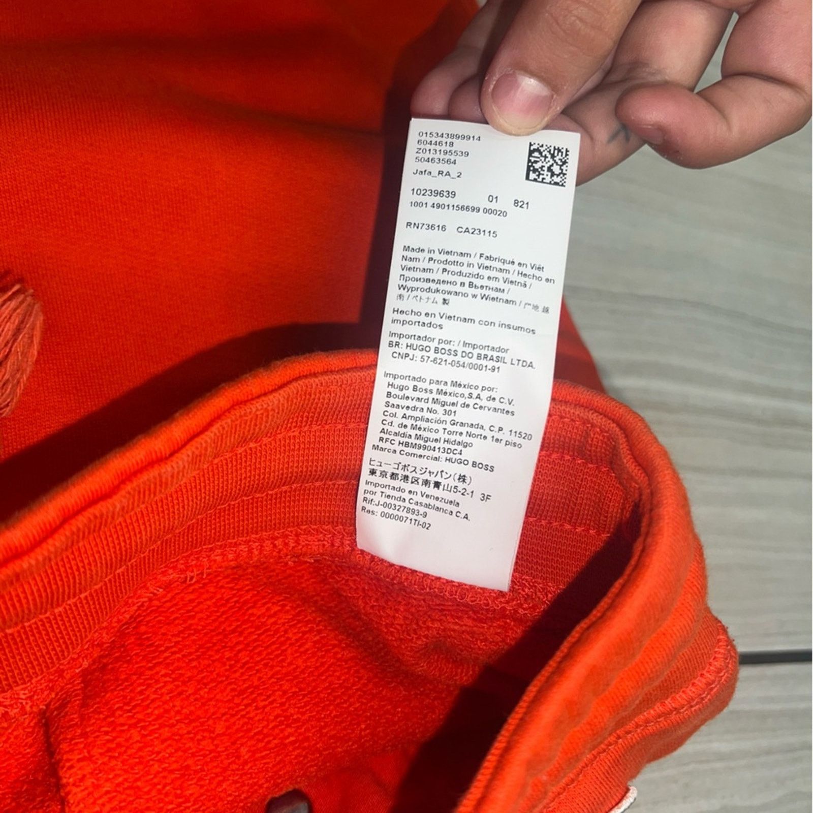 Russell Athletic Boss x Russell Athletic Orange Embroidered Joggers Size US 32 / EU 48 - 7 Thumbnail