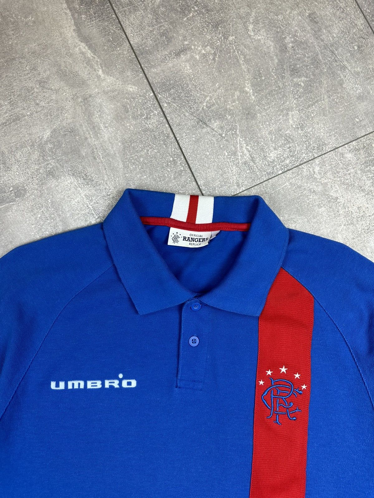 Umbro Rare vintage Umbro Rangers Replica Soccer Jersey Size US L / EU 52-54 / 3 - 4 Thumbnail