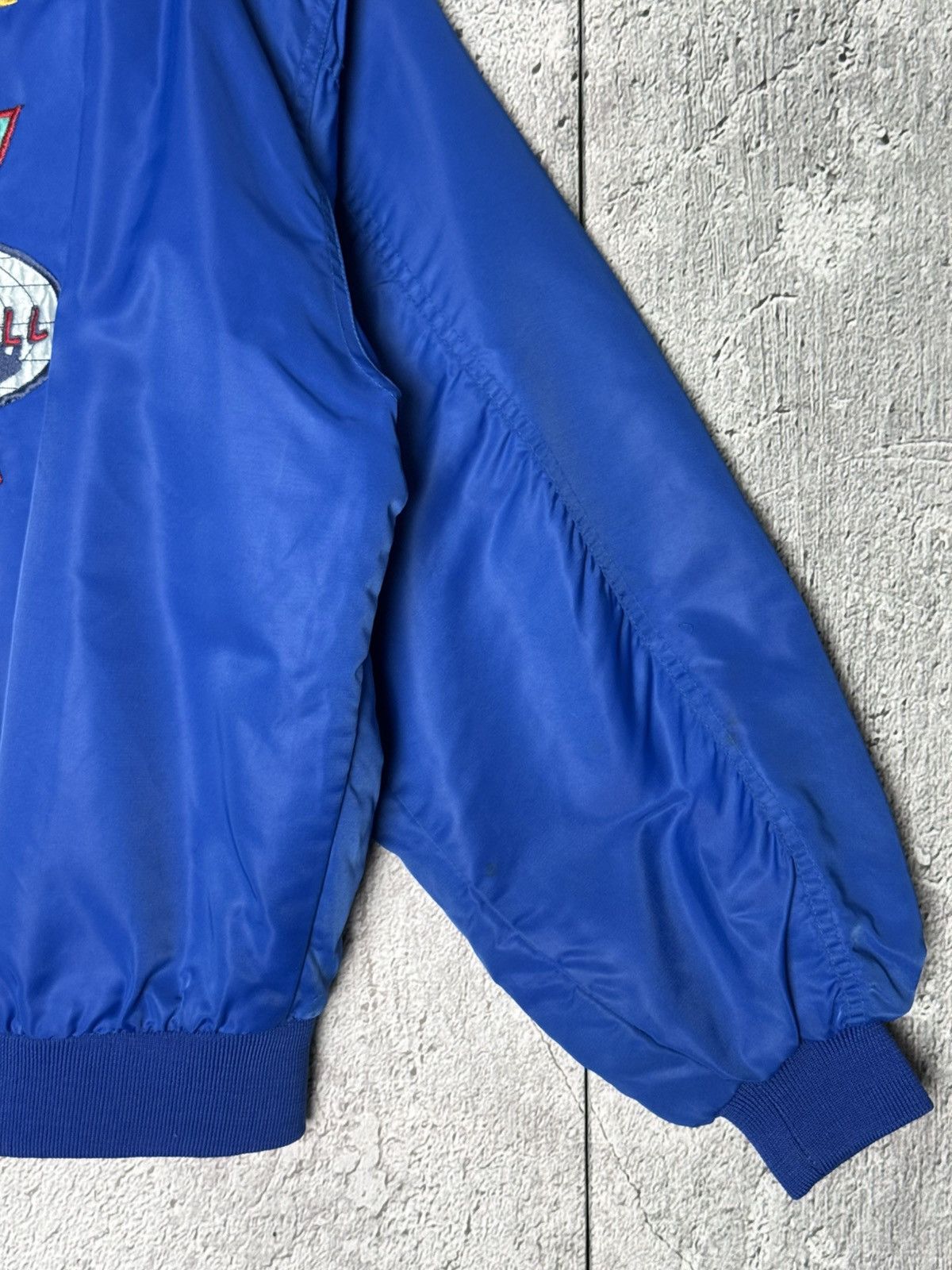 Starter Vintage London Monarchs Wolrd League NFL Bomber Jacket Size US L / EU 52-54 / 3 - 6 Thumbnail
