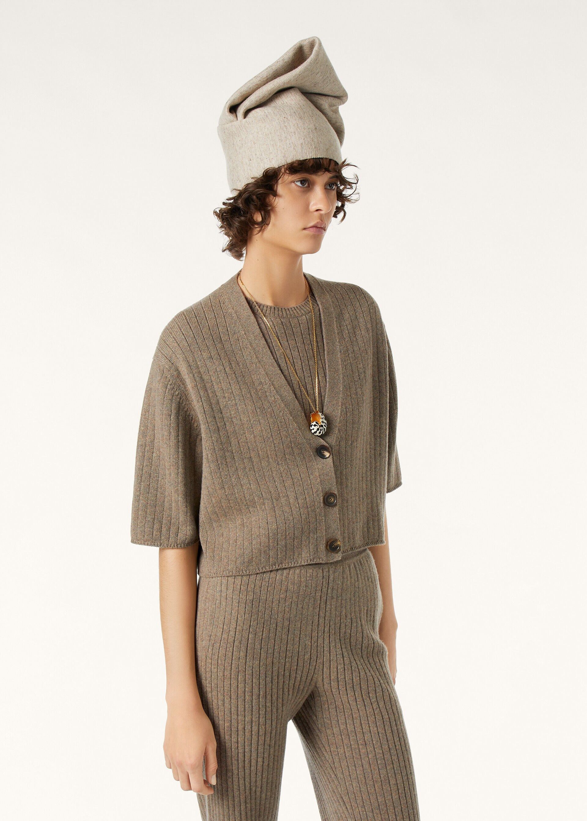 Loro Piana os11x0426 FAQ9056 Baby Coste Cardigan Licorice Root Melange Size L / US 10 / IT 46 - 4 Thumbnail