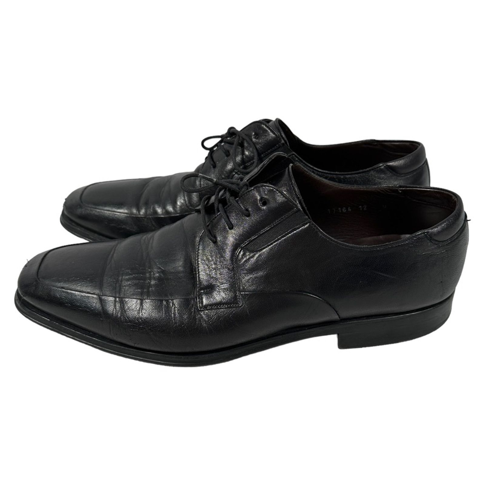 Magnanni Magnanni Oxford Dress Shoes Black Leather Lace Up 12 M Size US 12 / EU 45 - 4 Thumbnail