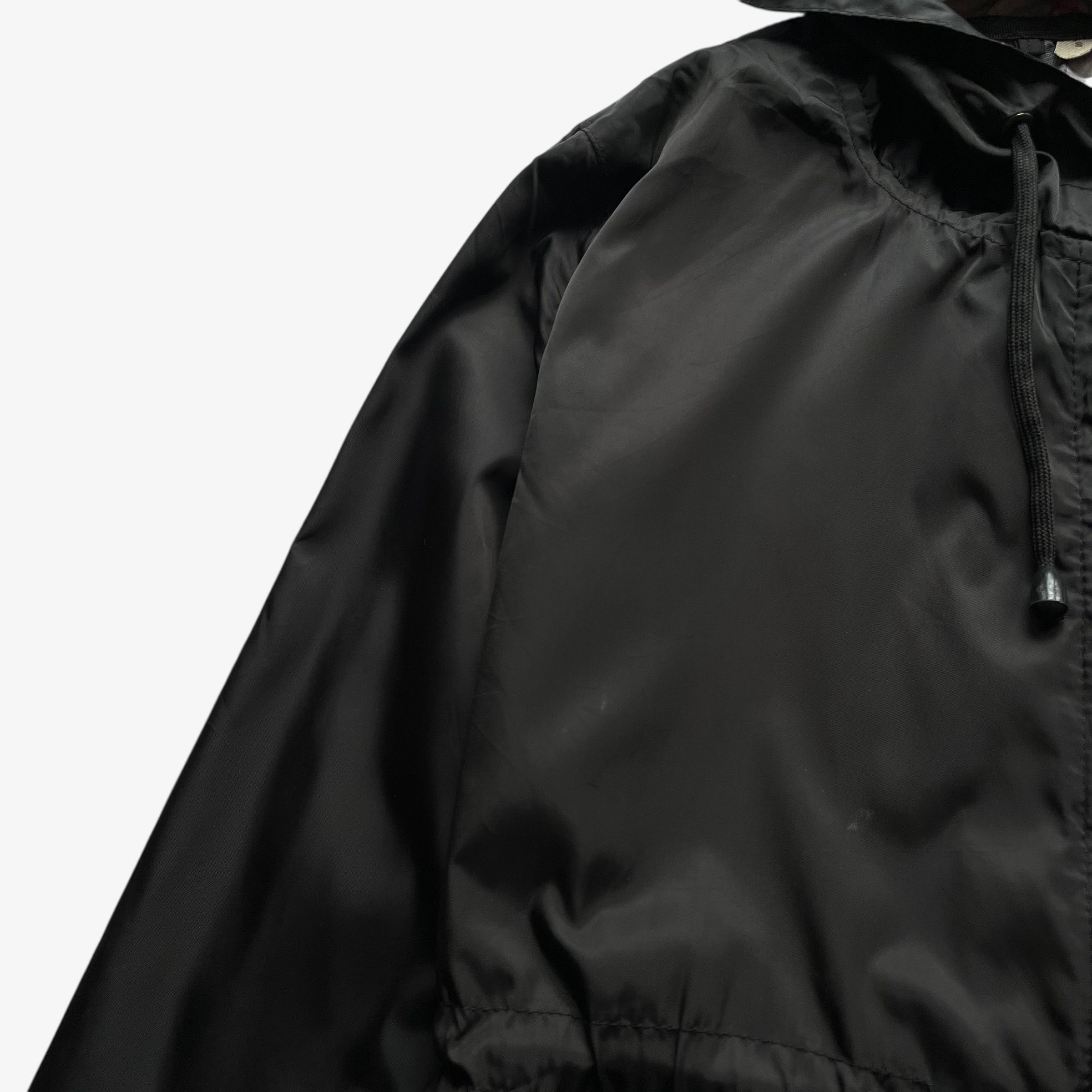 Burberry Vintage Y2K Women's Burberry Black Hooded Jacket Size S / US 4 / IT 40 - 6 Thumbnail