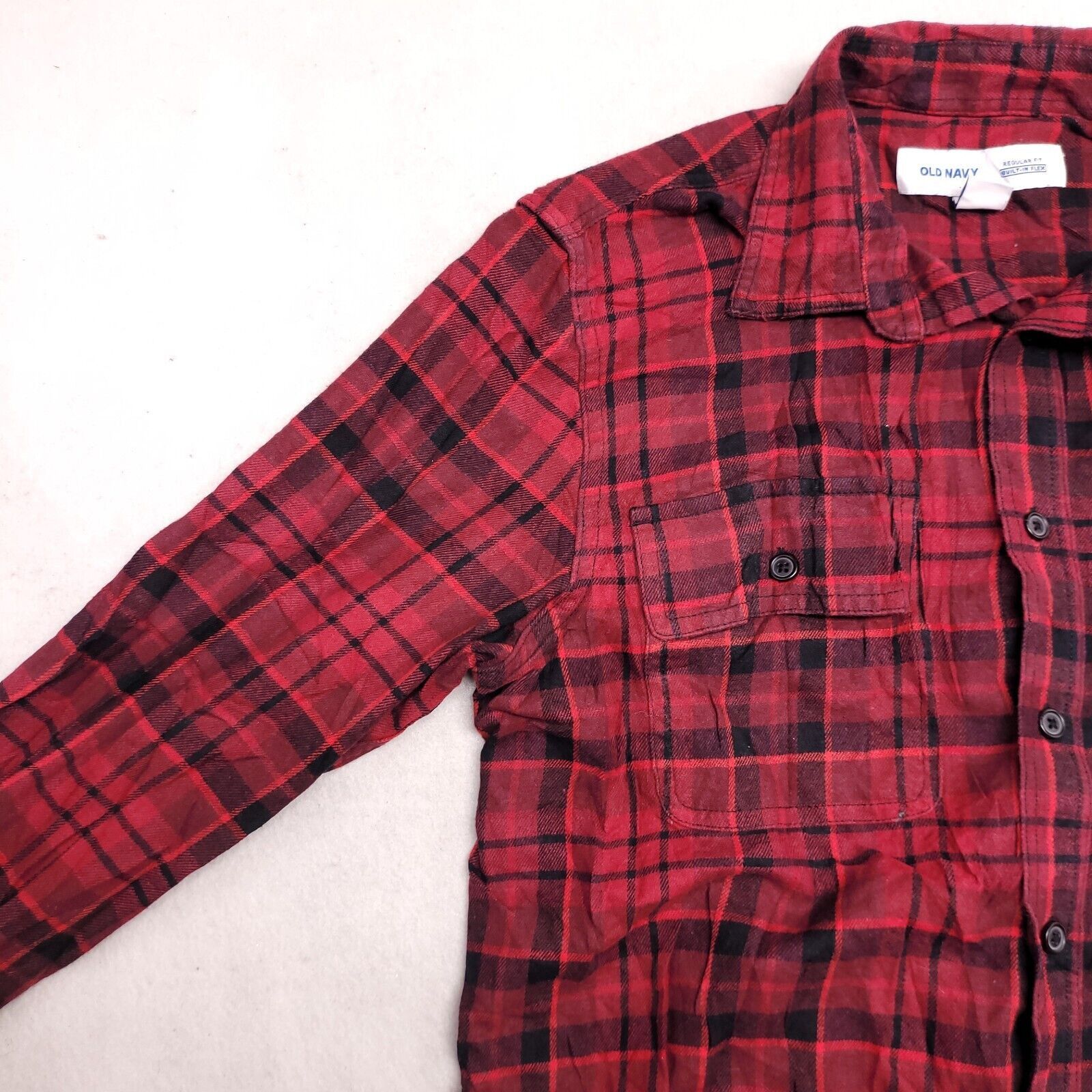 Old Navy Old Navy Tartan Flannel Button Shirt Mens Size Small S Red Size US S / EU 44-46 / 1 - 4 Thumbnail