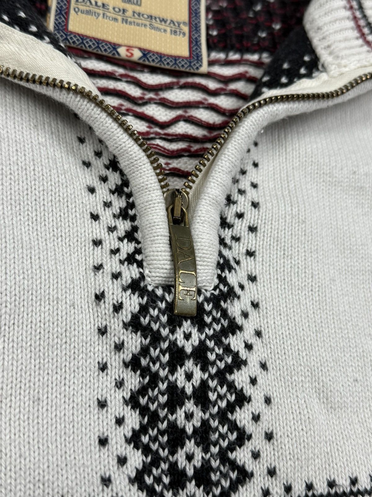 Dale Of Norway Dale Of Norway Cotton 1/4 Zip Knit Sweater Size S Size US S / EU 44-46 / 1 - 7 Thumbnail