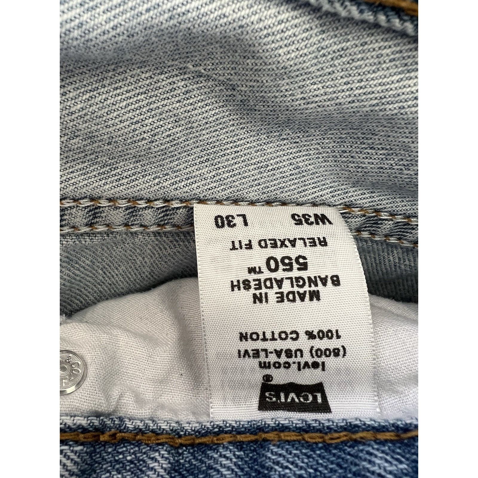 Levi's Vintage Levi’s 550 Blue DenimJeans Size 34x30 Relaxed Fit Gr Size US 34 / EU 50 - 4 Thumbnail