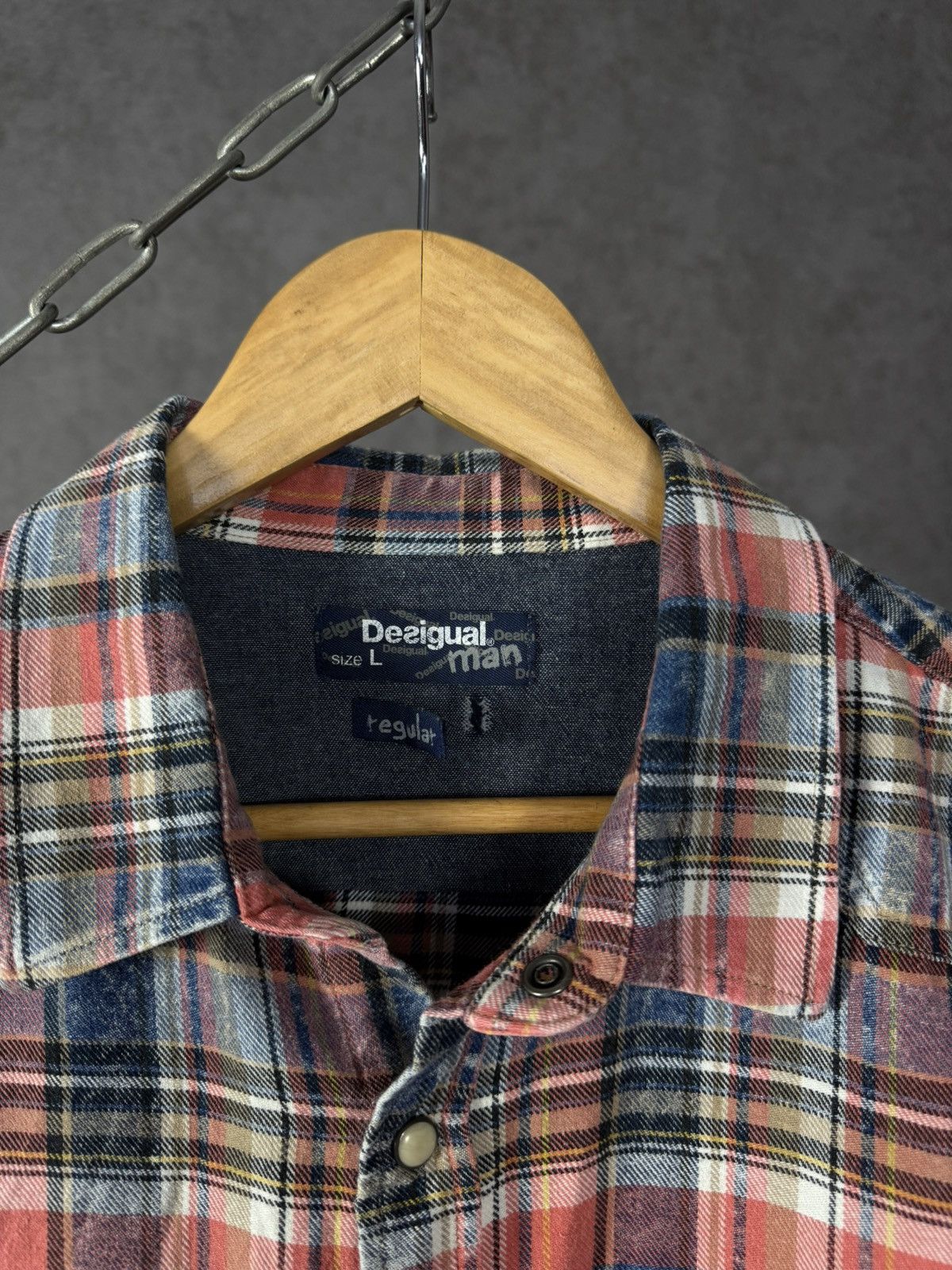 Desigual Desigual designer checkered shirt Size US L / EU 52-54 / 3 - 3 Thumbnail