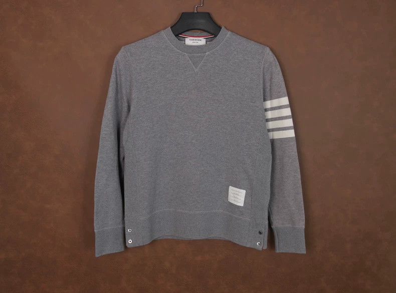 Thom Browne THOM BROWNE Grey Striped Sweatshirt-yf Size US M / EU 48-50 / 2 - 1 Thumbnail