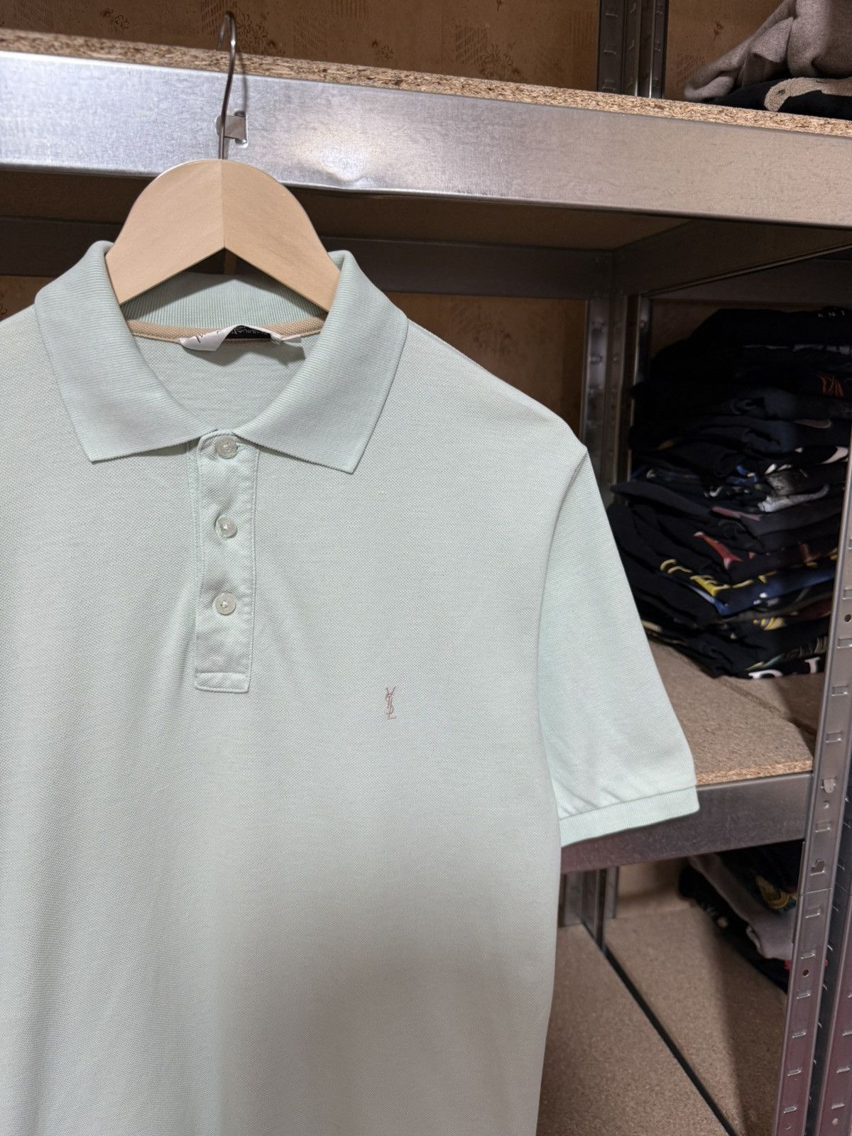 Vintage × Yves Saint Laurent Vintage 1990’s Yves Saint Laurent YSL Logo Polo T Shirt Size US S / EU 44-46 / 1 - 3 Thumbnail