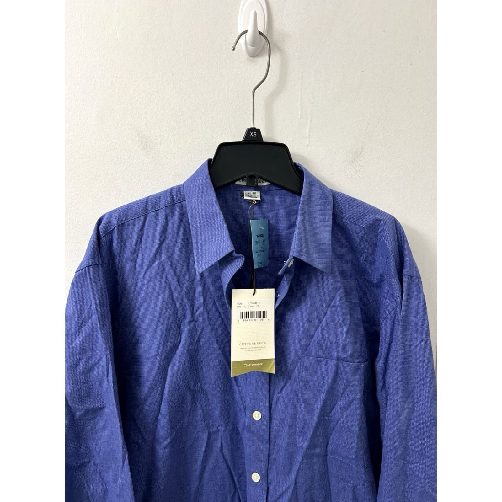 Cutter & Buck Cutter & Buck Shirt Mens XL Blue Button Down Long Sleeve NWT Dress Shirt Size US XL / EU 56 / 4 - 2 Thumbnail