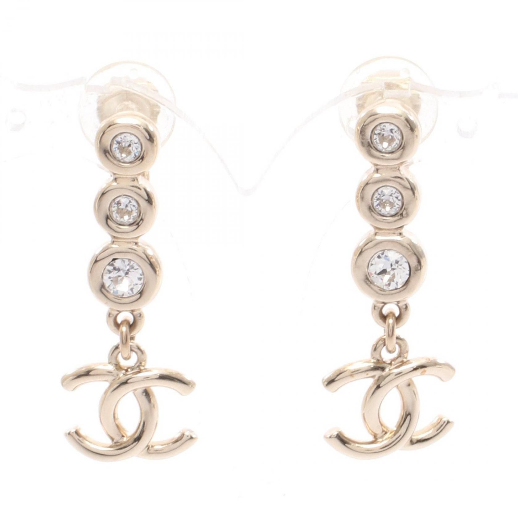 Chanel Chanel Chanel Coco Mark Earrings Metal Earrings Size ONE SIZE - 1 Thumbnail