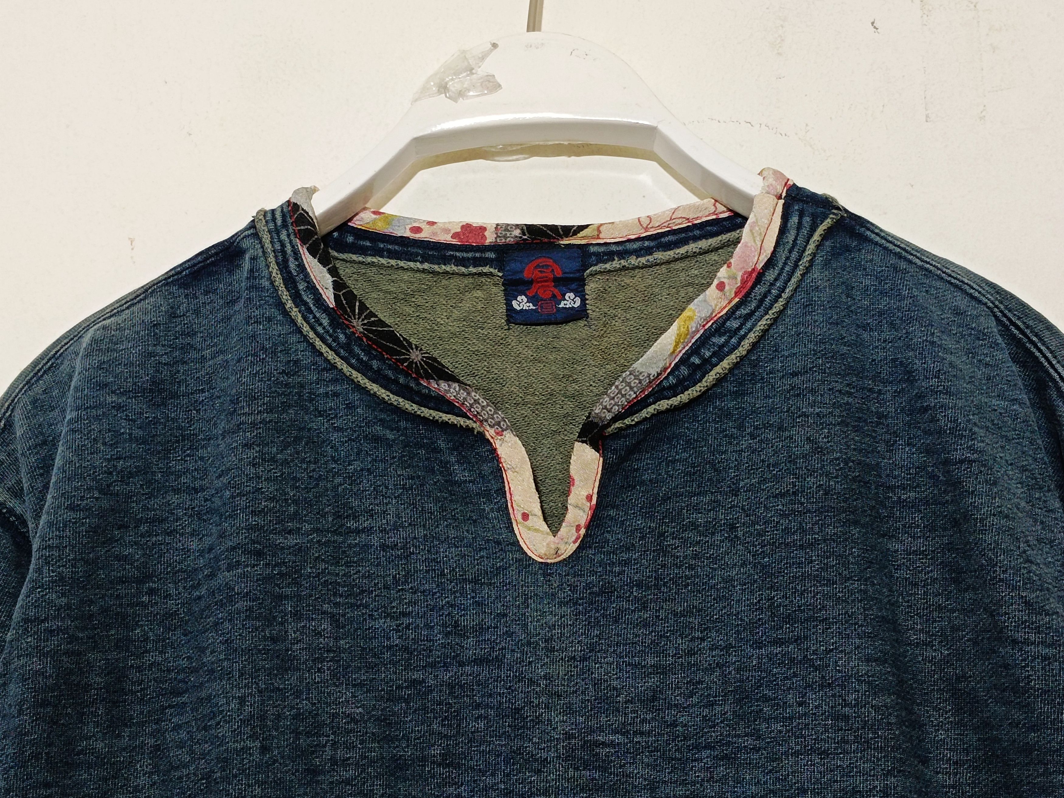 Eternal × If Six Was Nine × Indigo Vintage Eternal Indigo Distressed Long Sleeve Tshirt Size US M / EU 48-50 / 2 - 3 Thumbnail