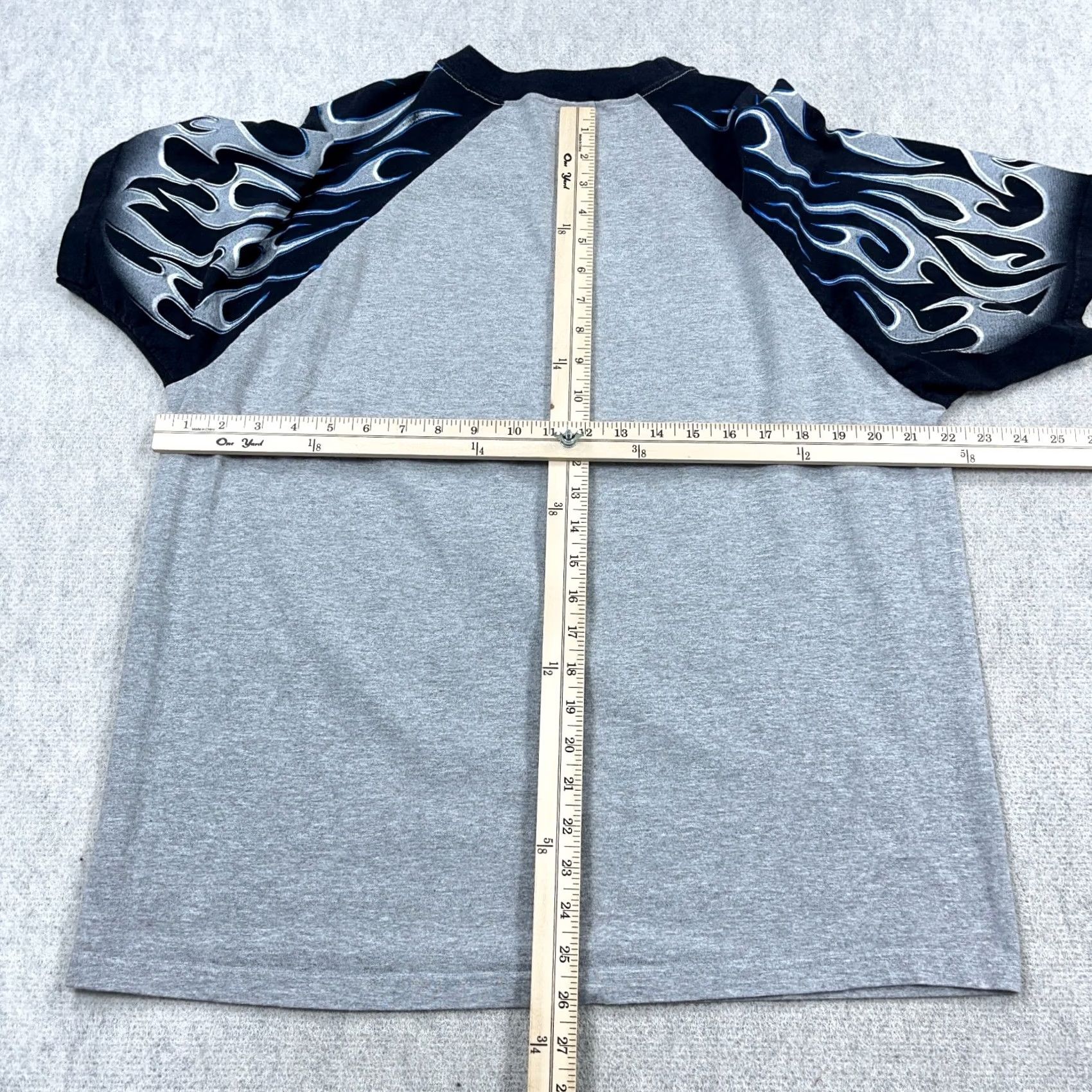 Vintage VINTAGE Hot Rod Shirt Men Large Gray Black Fire Flames 90s Made In USA Car Size US L / EU 52-54 / 3 - 6 Thumbnail