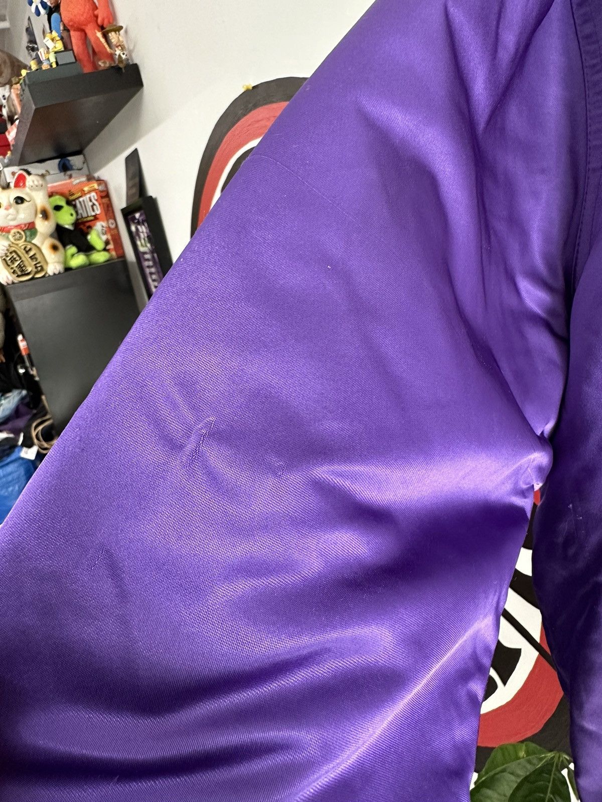 Starter × Vintage Vintage 80s NFL Minnesota Vikings Satin Bomber Jacket SizeXL Size US XL / EU 56 / 4 - 8 Thumbnail