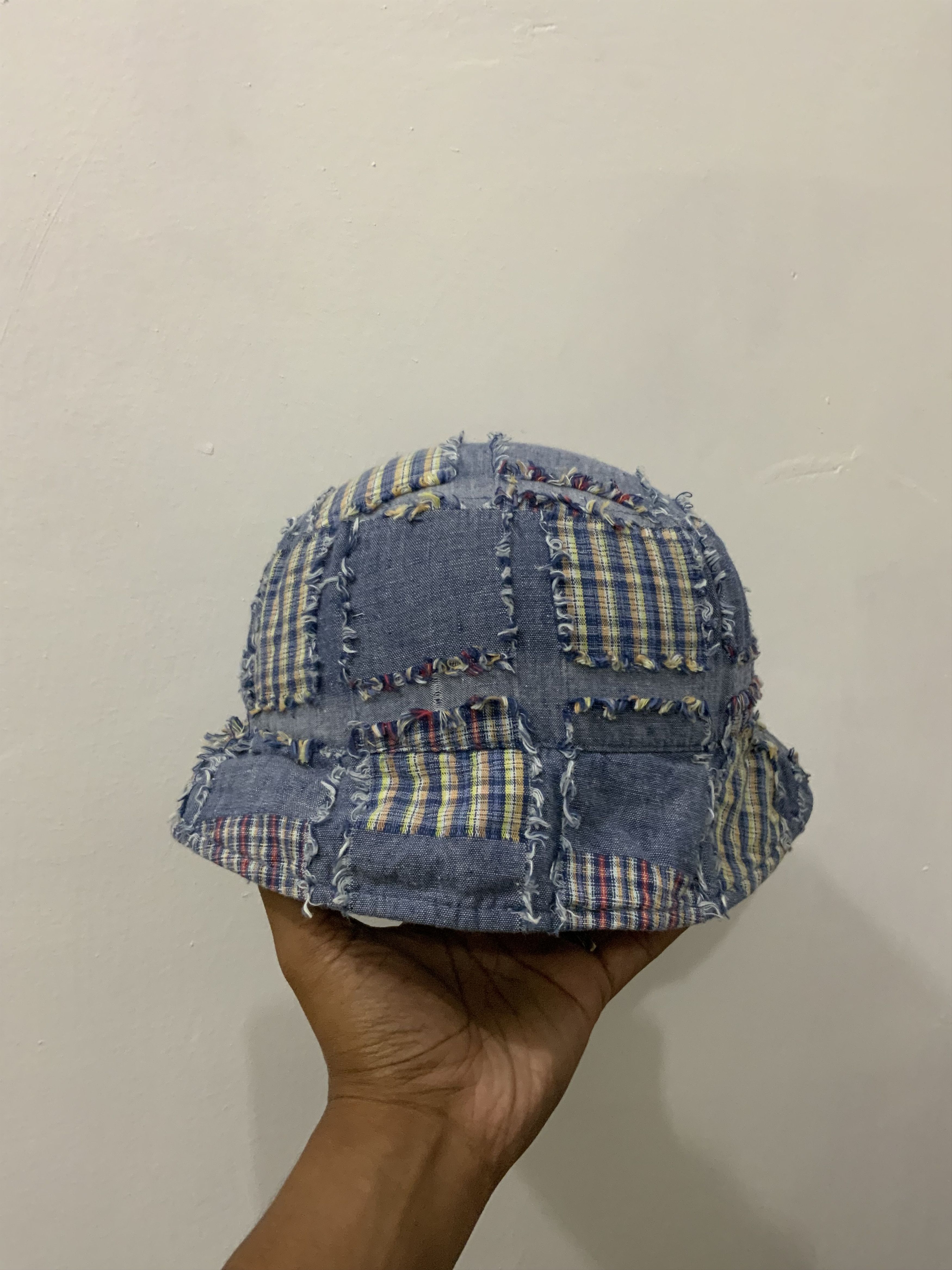 Japanese Brand Patchwork Boro Sashiko Japan Punk Hat Size ONE SIZE - 2 Thumbnail