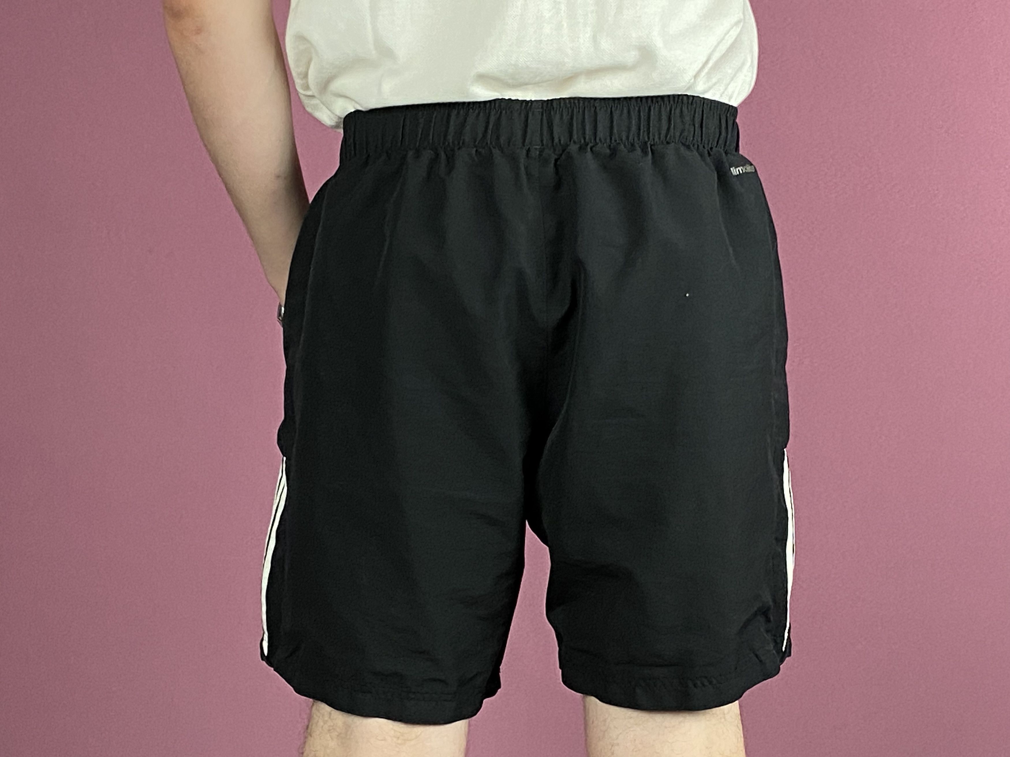 Adidas × Vintage Adidas Vintage Men's Sport Shorts - XL Black Size US 36 / EU 52 - 3 Thumbnail