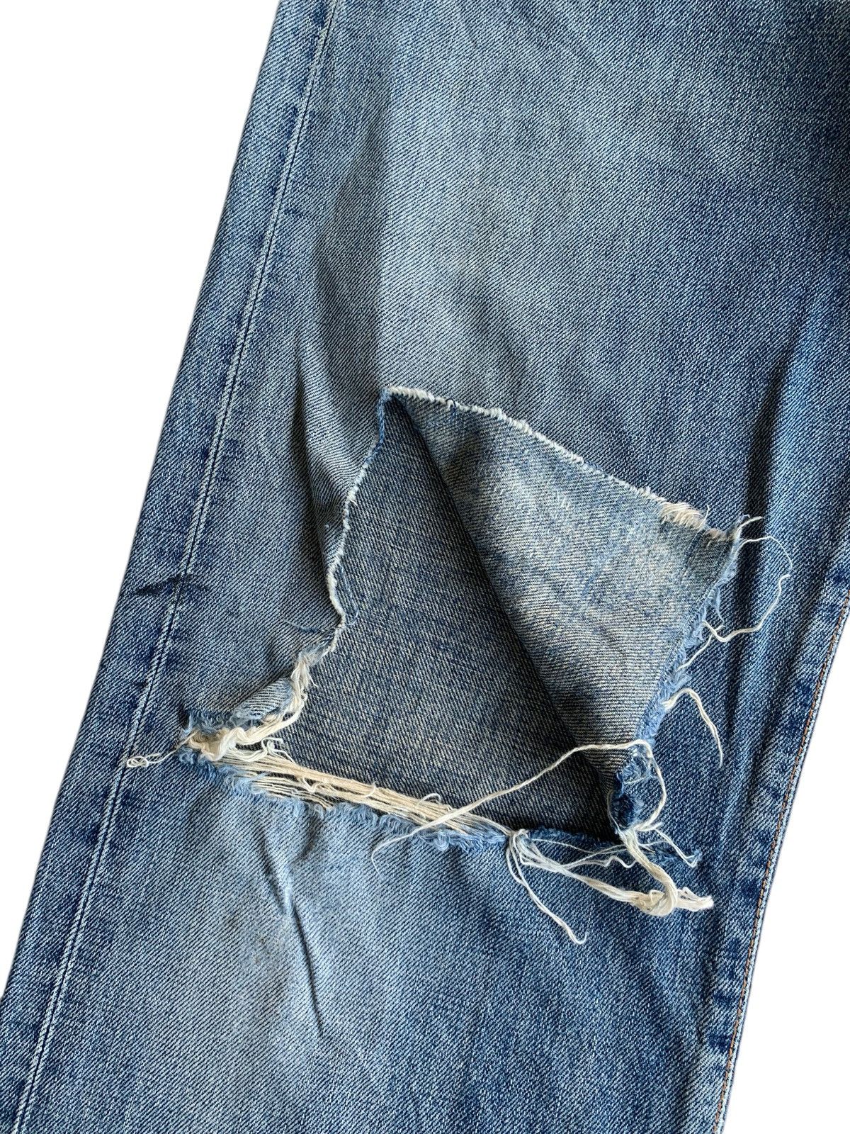 Kapital VINTAGE EDWIN 505 SELVEDGE FADED DISTRESSED DENIM 🎌☠️ Size US 29 - 15 Thumbnail