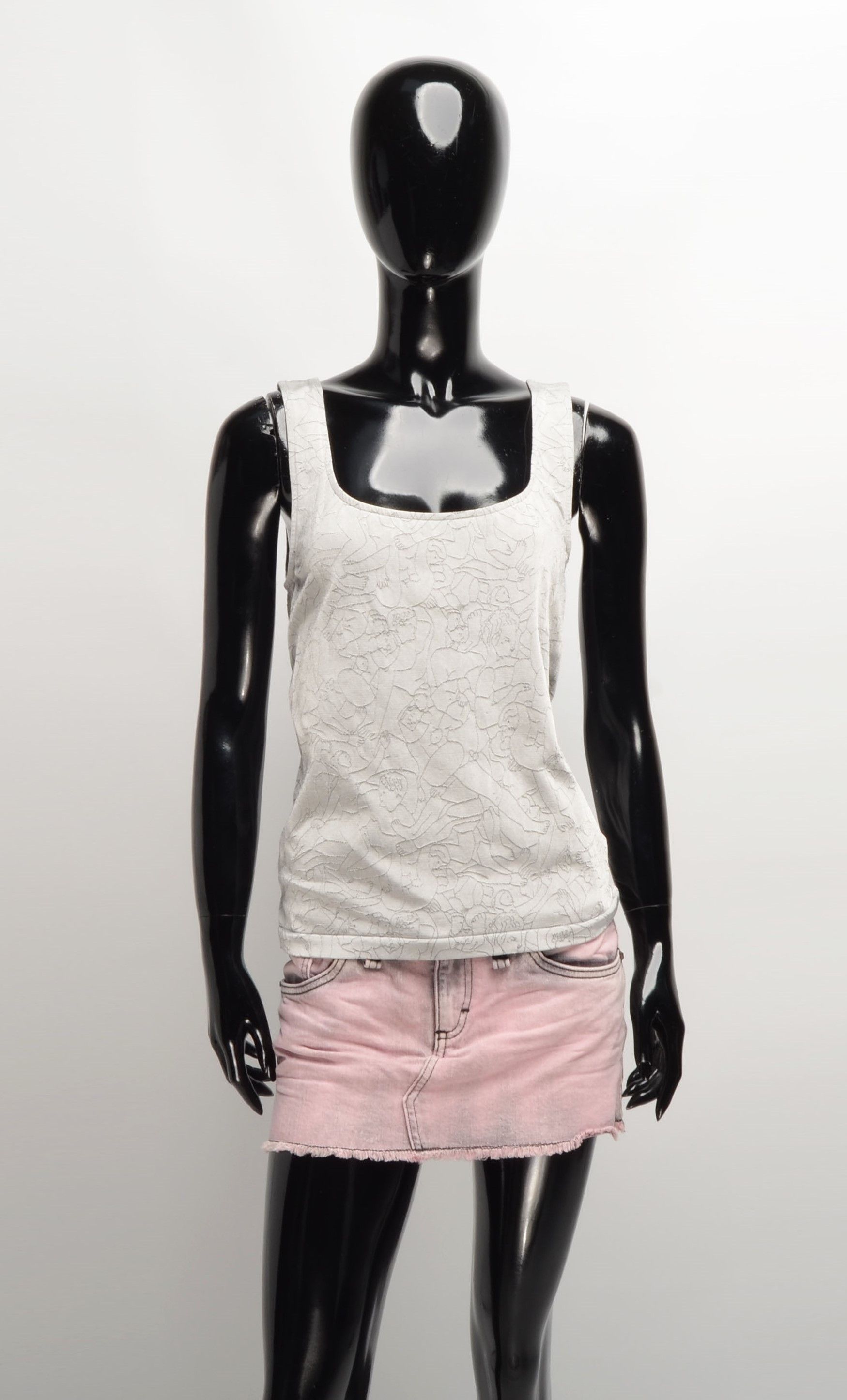 Other Rare 2004 Vivienne Westwood x Wolford Pearl Blue Orgy Top Size L / US 10 / IT 46 - 1 Thumbnail