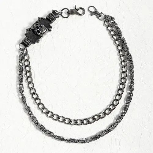 Jewelry Dark Skull Double Layers Pants Chain Size ONE SIZE - 3 Thumbnail