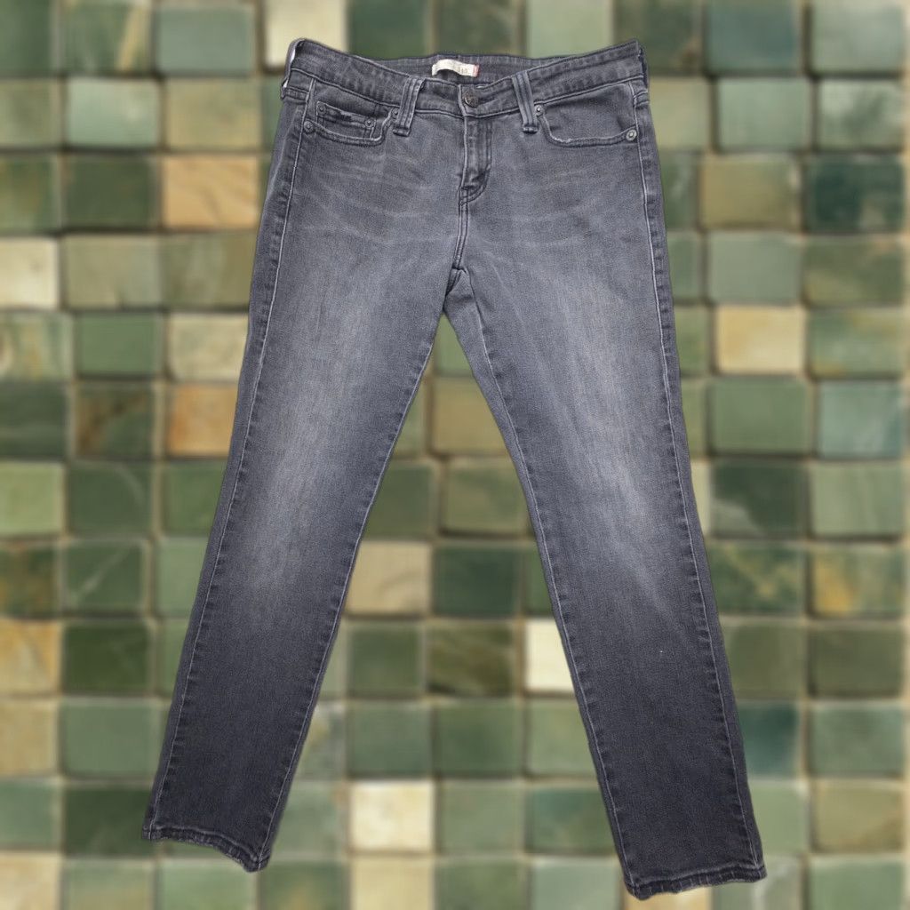 Levi's Levi's 545 Jeans Low Skinny Denim 30" Inseam 8M Gray Blue 90s Vintage Women's Regular Stretch Comfort Fashion 5-Pocket Size 30" / US 8 / IT 44 - 1 Thumbnail