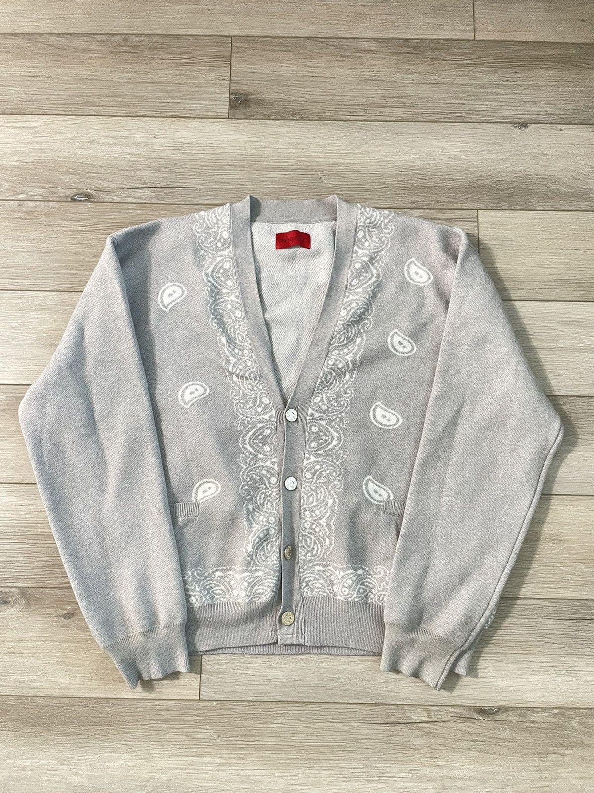 Fugazi Paisley カーディガン Paisley Knit Cardigan Black – FUGAZI®