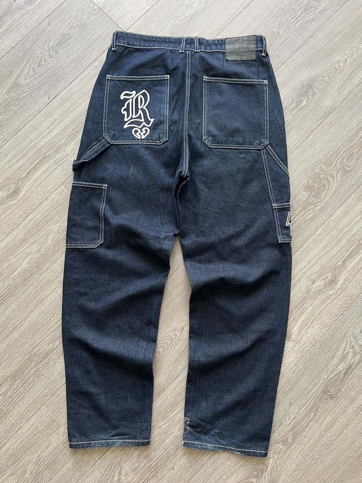 Vintage Y2K Baggy Jeans Carpenter Pants Y2K Streetwear Embroidered Size US 32 / EU 48 - 1 Thumbnail
