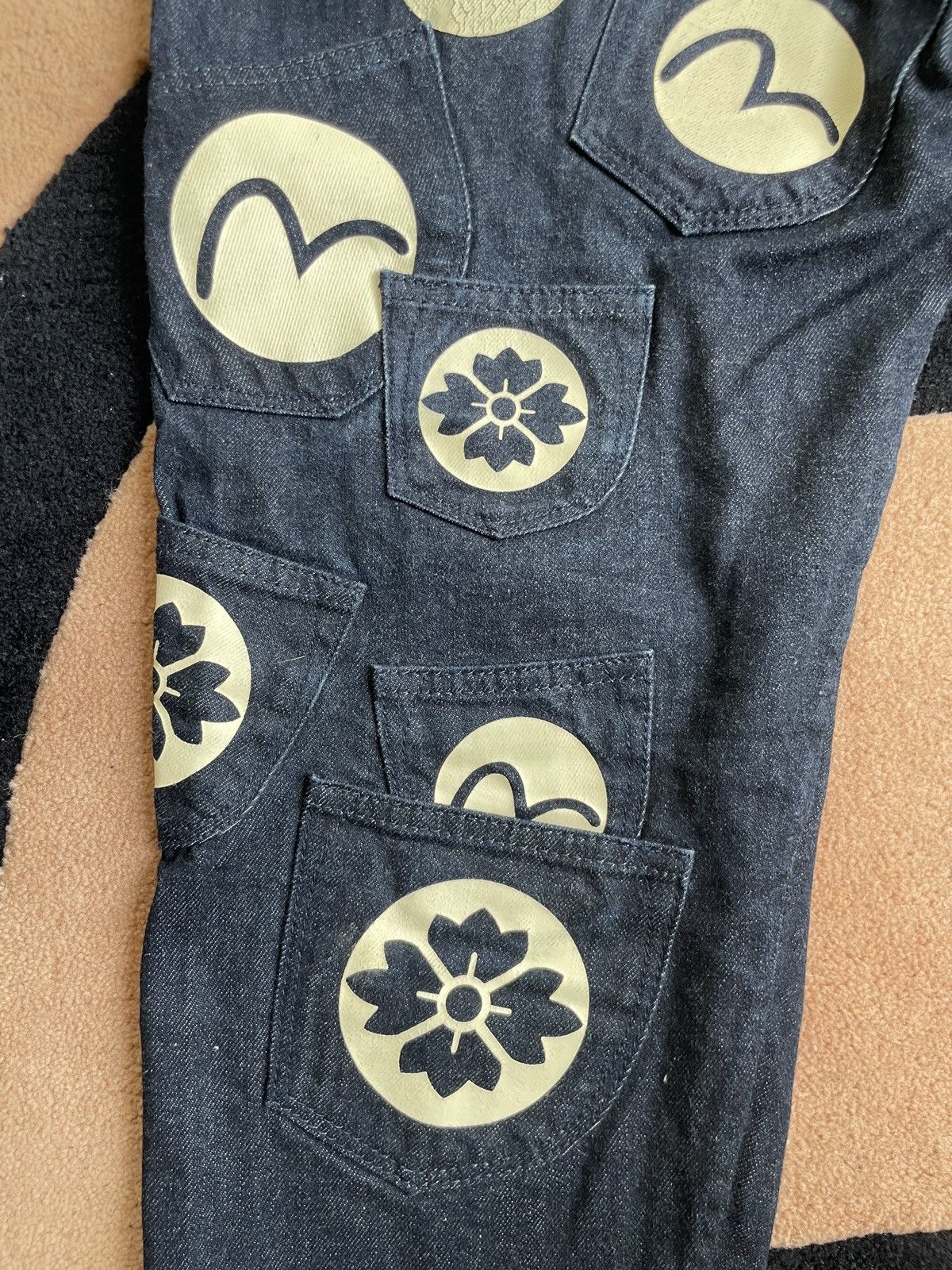 Evisu × Japanese Brand × Vintage evisu multi- pocket style denim jeans size：36 Size US 36 / EU 52 - 5 Thumbnail