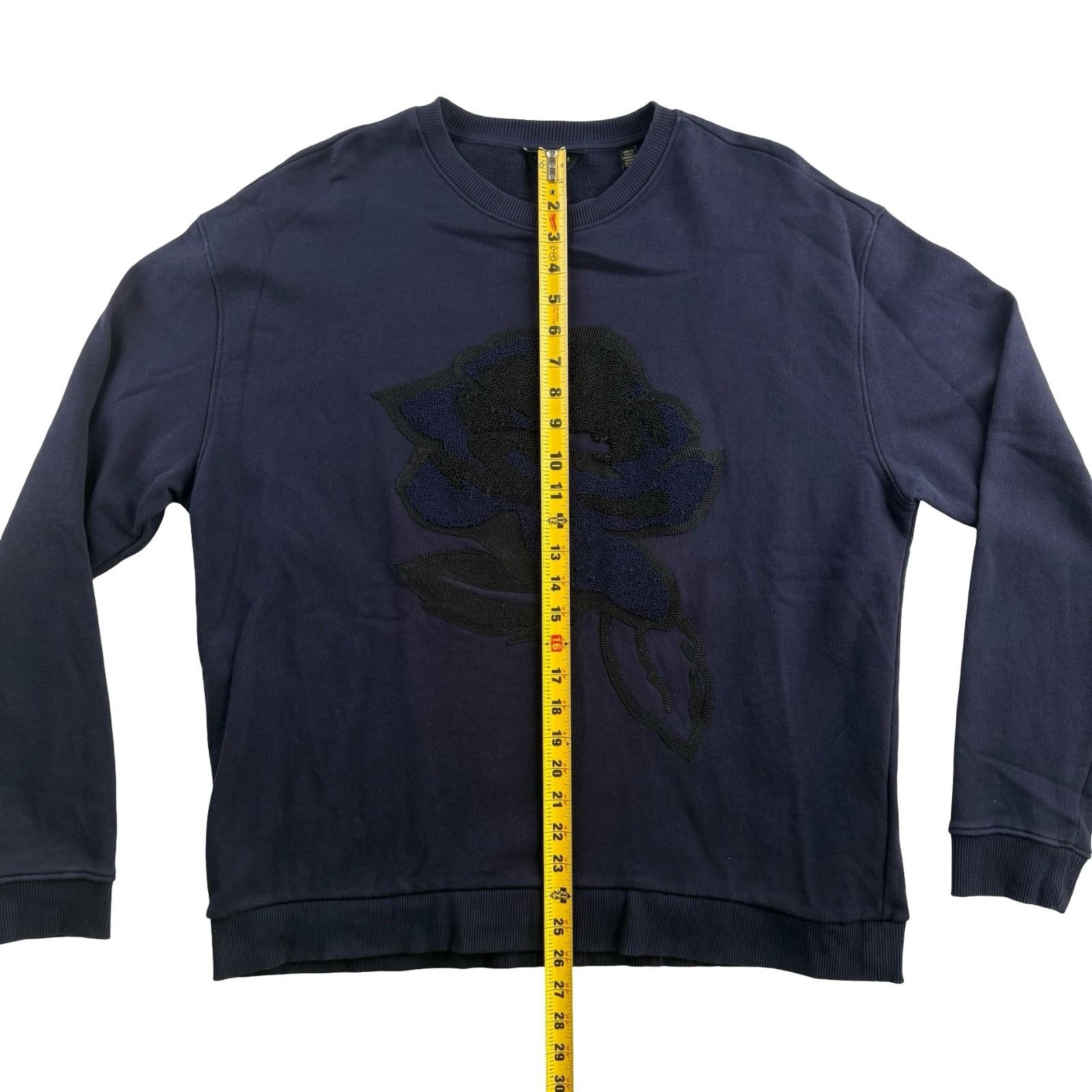 Ted Baker Ted Baker 100% Cotton Embroidered Crew Neck Sweatshirt Blue Size US XL / EU 56 / 4 - 5 Thumbnail