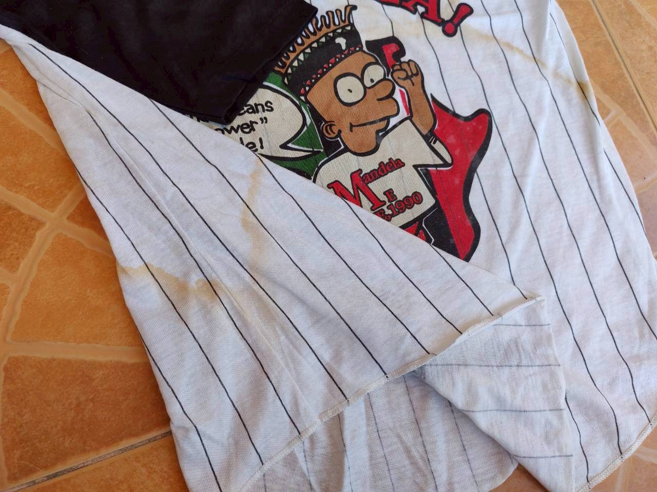 Other Bart Simpson Nelson Mandela Rare 1990 3/4 Long Sleeve #2 Size US S / EU 44-46 / 1 - 6 Thumbnail