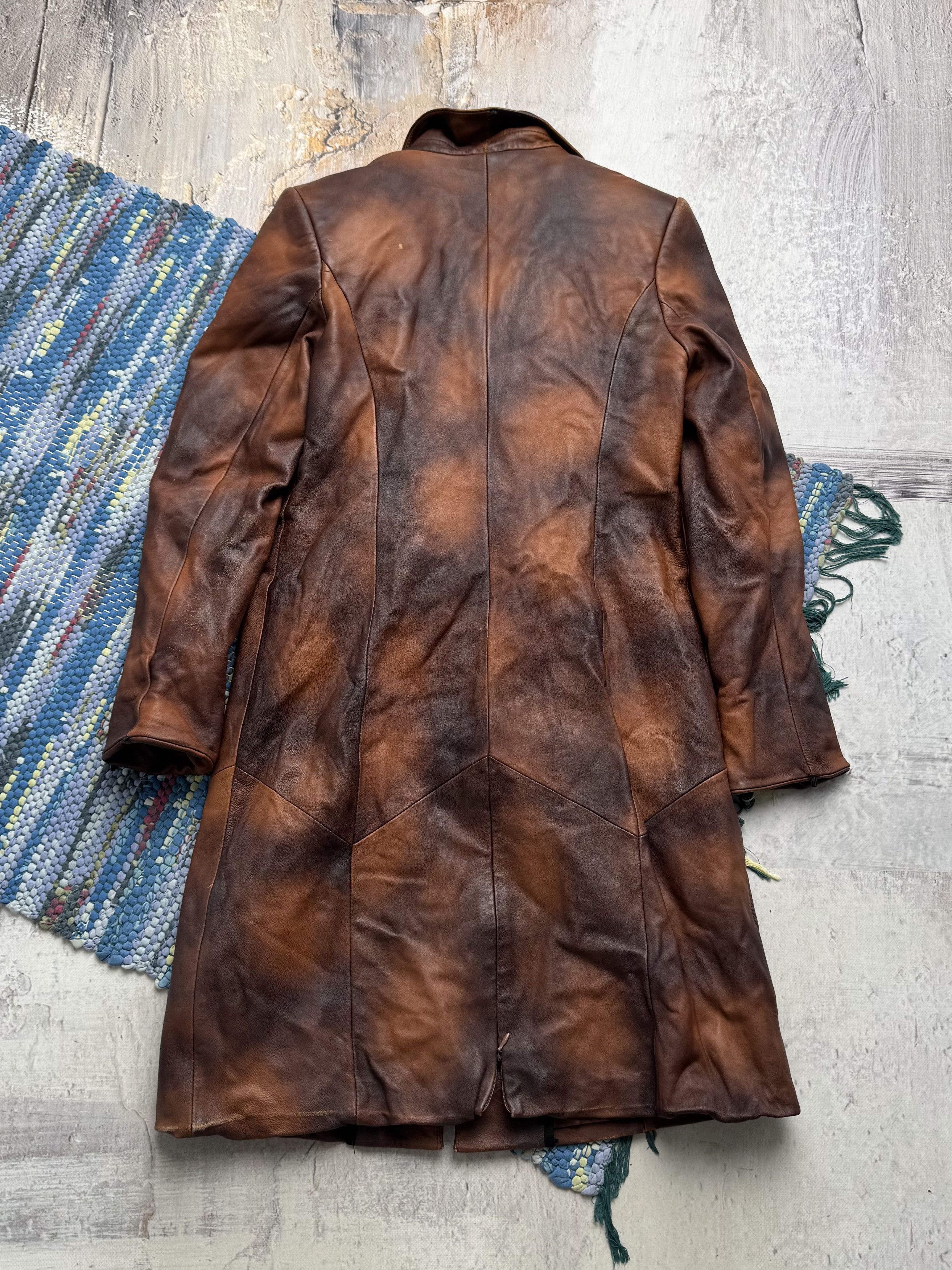 Vintage Vintage Faded Leather Coat A8(V1)D15 Size S / US 4 / IT 40 - 13 Thumbnail