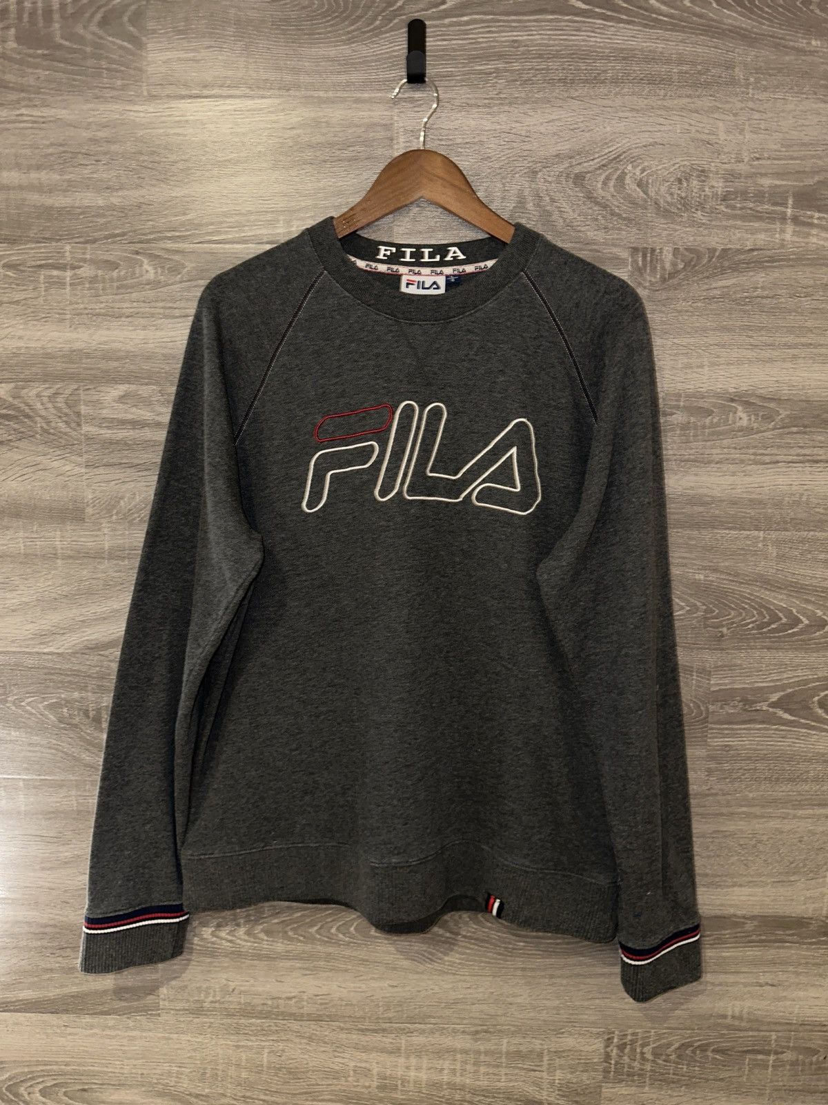 Fila FILA Crewneck Sweater – Charcoal Heather Size US L / EU 52-54 / 3 - 2 Thumbnail