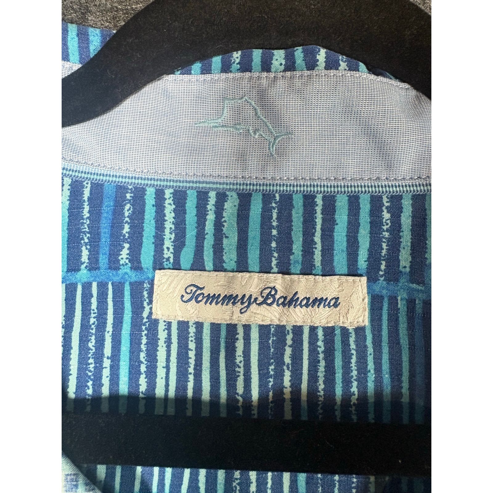 Tommy Bahama Tommy Bahama Blue Striped Short Sleeve Shirt Size XXL #0487 Size US XXL / EU 58 / 5 - 4 Thumbnail