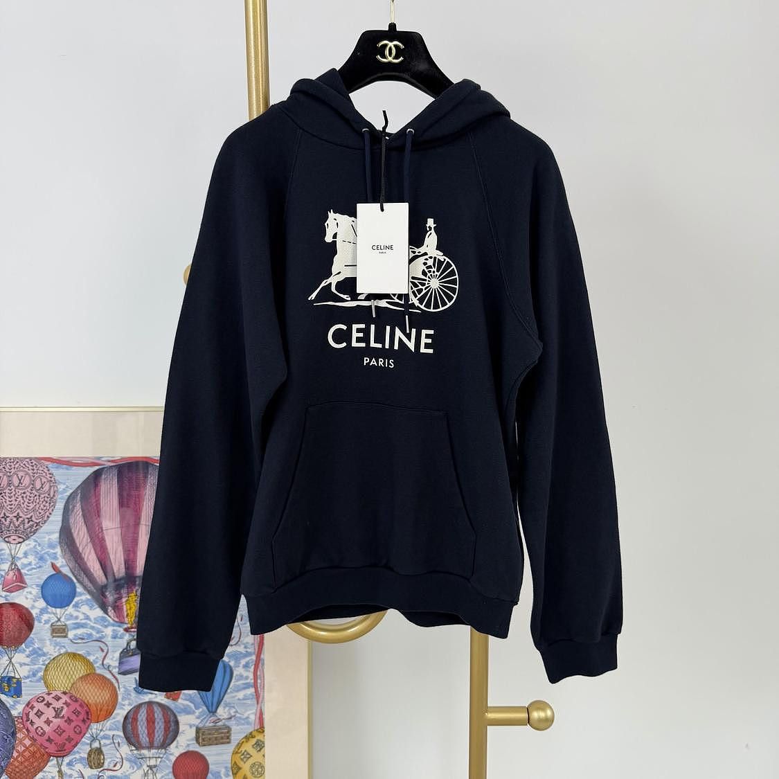 Celine CELINE Sulky Hoodie Blue M Size M / US 6-8 / IT 42-44 - 1 Thumbnail