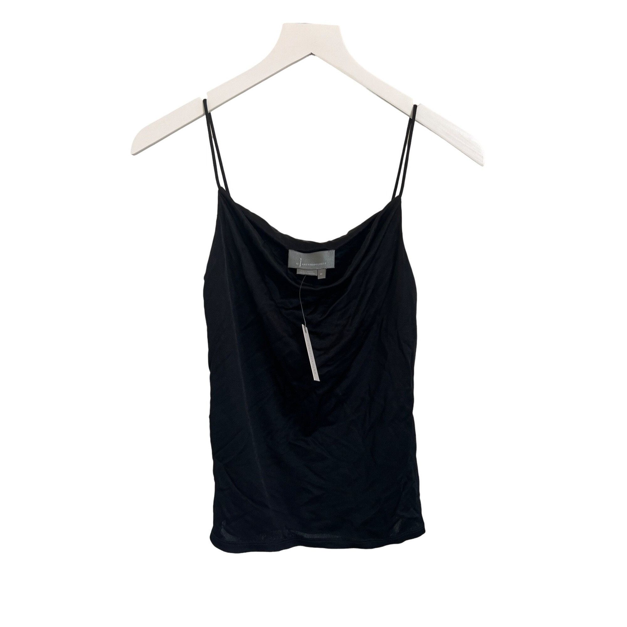 Anthropologie Anthropologie Claremont Draped Cami Black Cowl Neck Size XS / US 0-2 / IT 36-38 - 3 Thumbnail