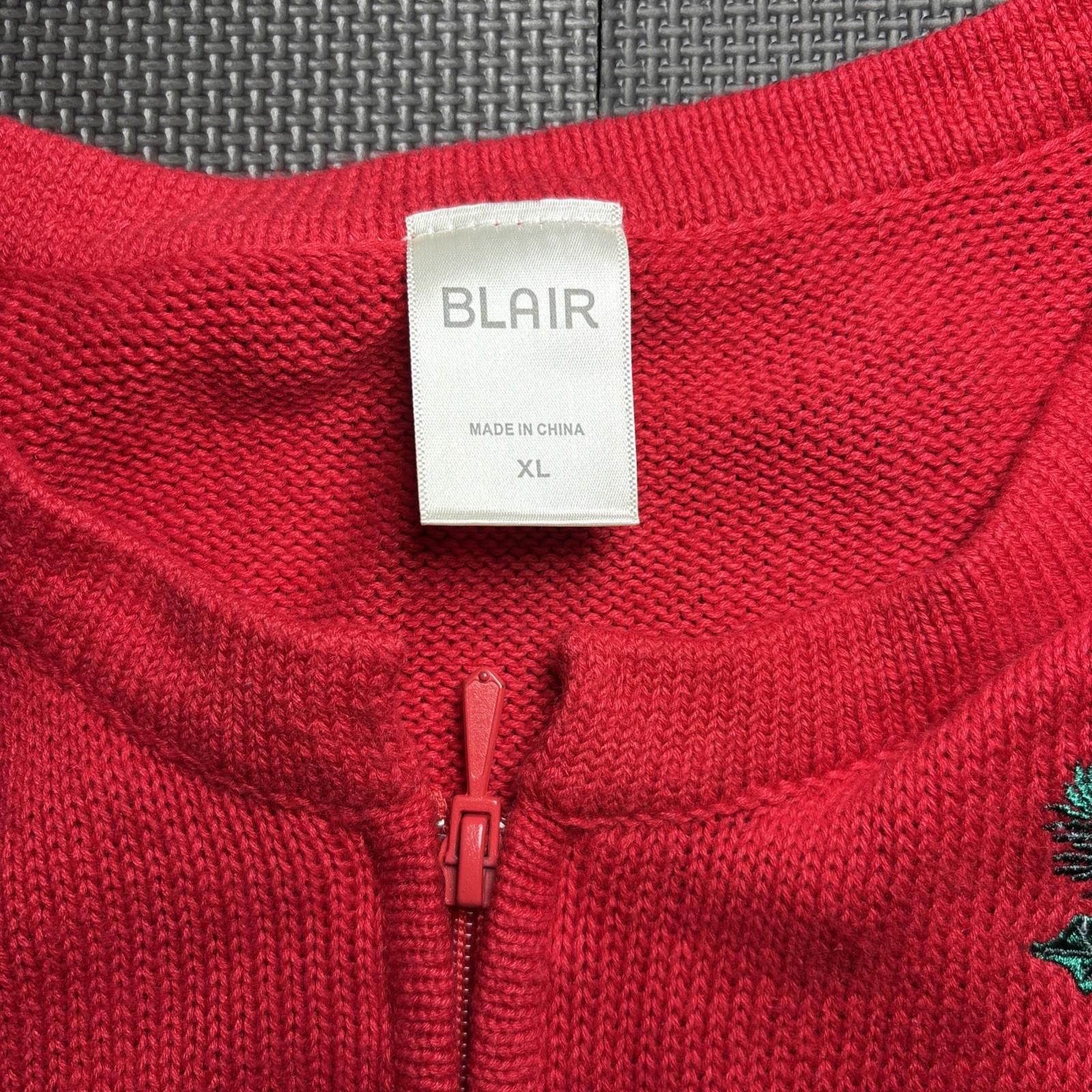 Blair VTG 90s Blair Sweater Womens XL Bird Vest Red Granny Top Size XL / US 12-14 / IT 48-50 - 5 Thumbnail