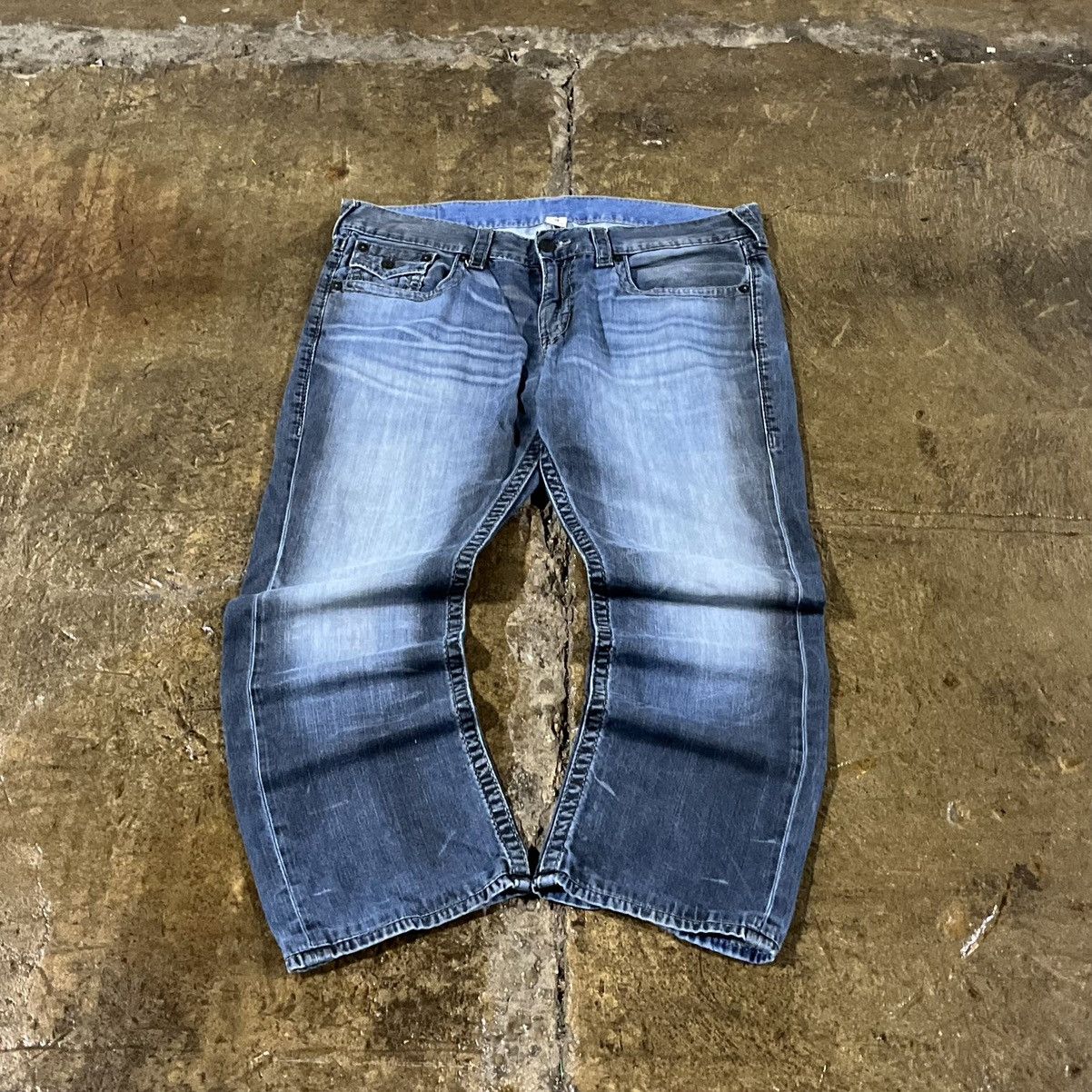 True Religion × Vintage Crazy Vintage Y2K True Religion Baggy Hip-Hop Wide Leg Jeans Size US 40 / EU 56 - 2 Thumbnail